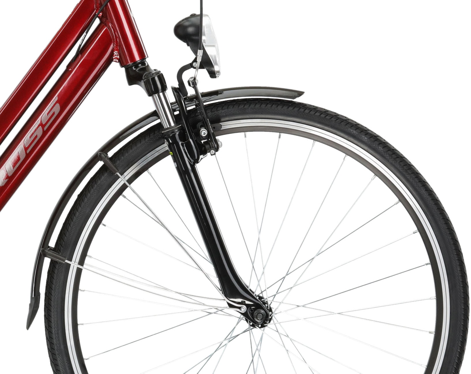 Kross Cityrad »KROSS Citybike Sentio 1.0 rot 6 Gänge«, 6 Gang, Shimano, TOURNEY TZ500 Schaltwerk, Kettenschaltung
