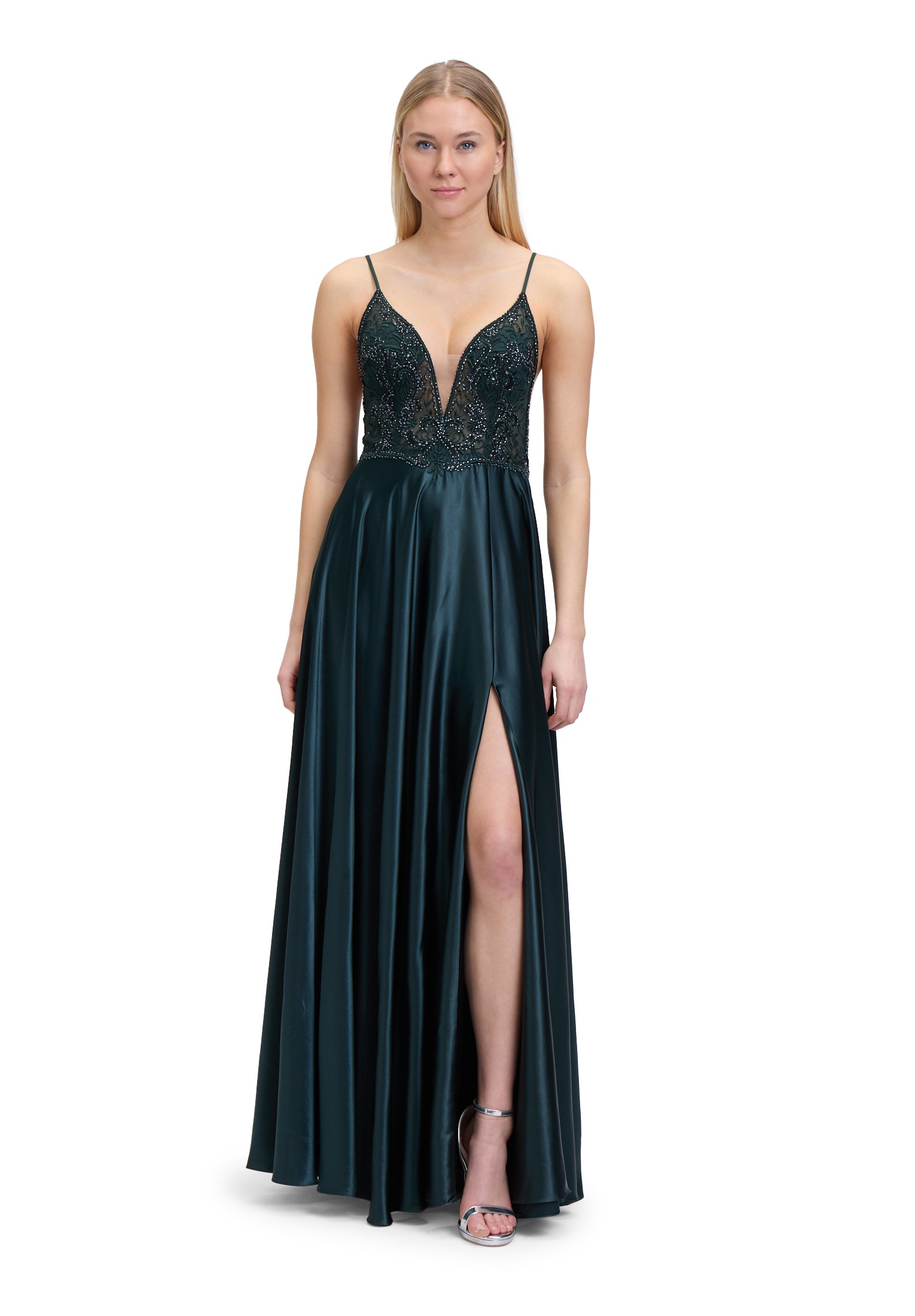 Vera Mont Abendkleid "Vera Mont Damen Abendkleid mit Placement", Effektgarn günstig online kaufen