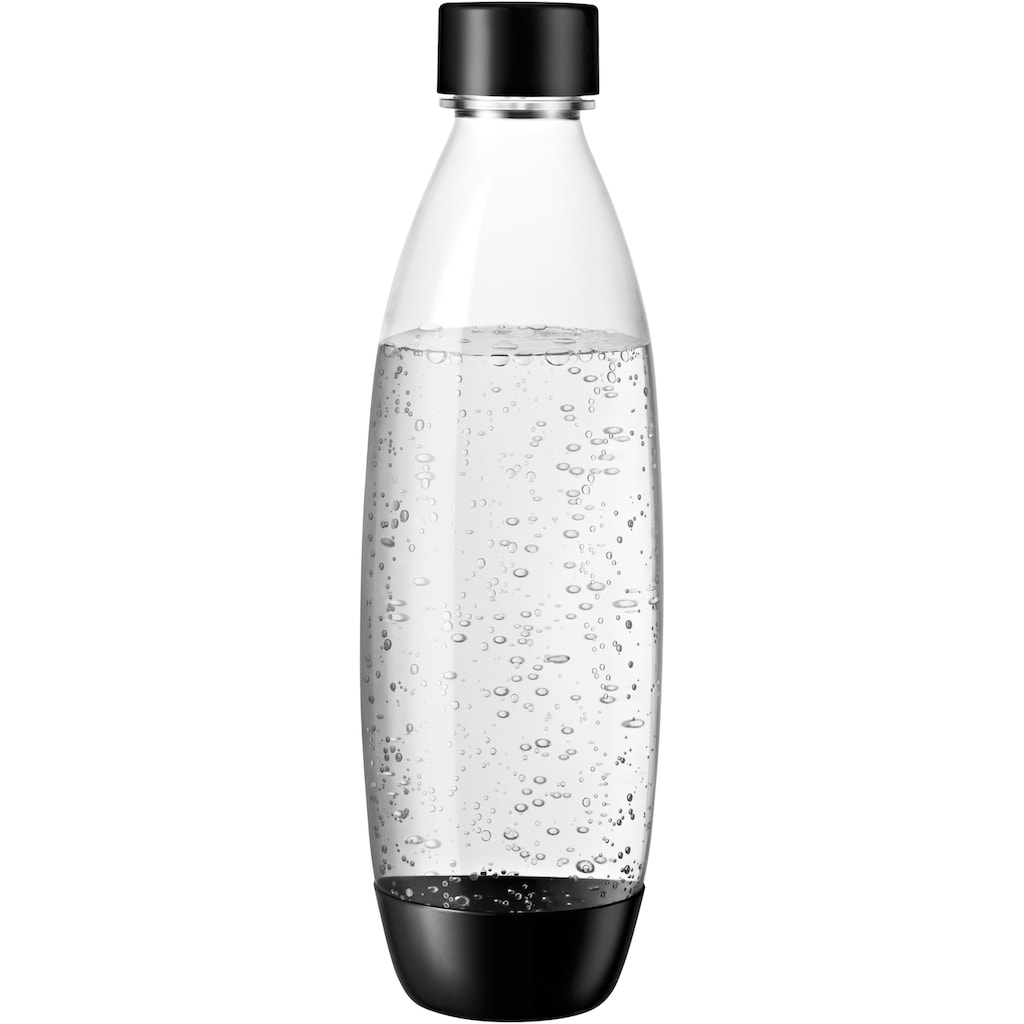 SodaStream Wassersprudler »DUO« Vorteilspack«, (Set, 6 tlg.), 1x SodaStream Wassersprudler DUO (titan), 2x CQC CO2-Zylinder, 2x 1L Glasflasche und 1x 1L spülmaschinenfeste Kunststoff-Flasche