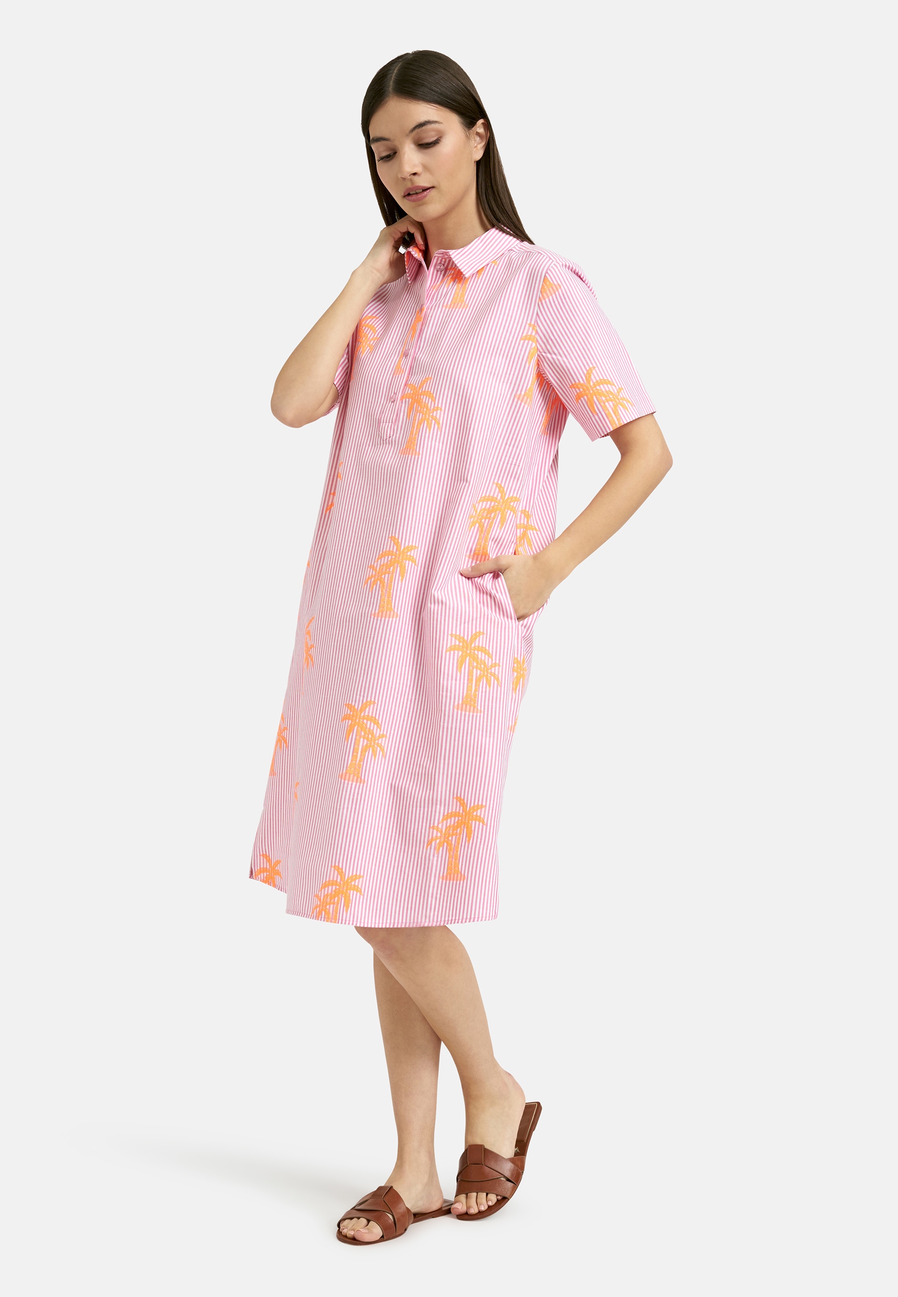 Milano Italy Sommerkleid Eingrifftaschen mit Taschen