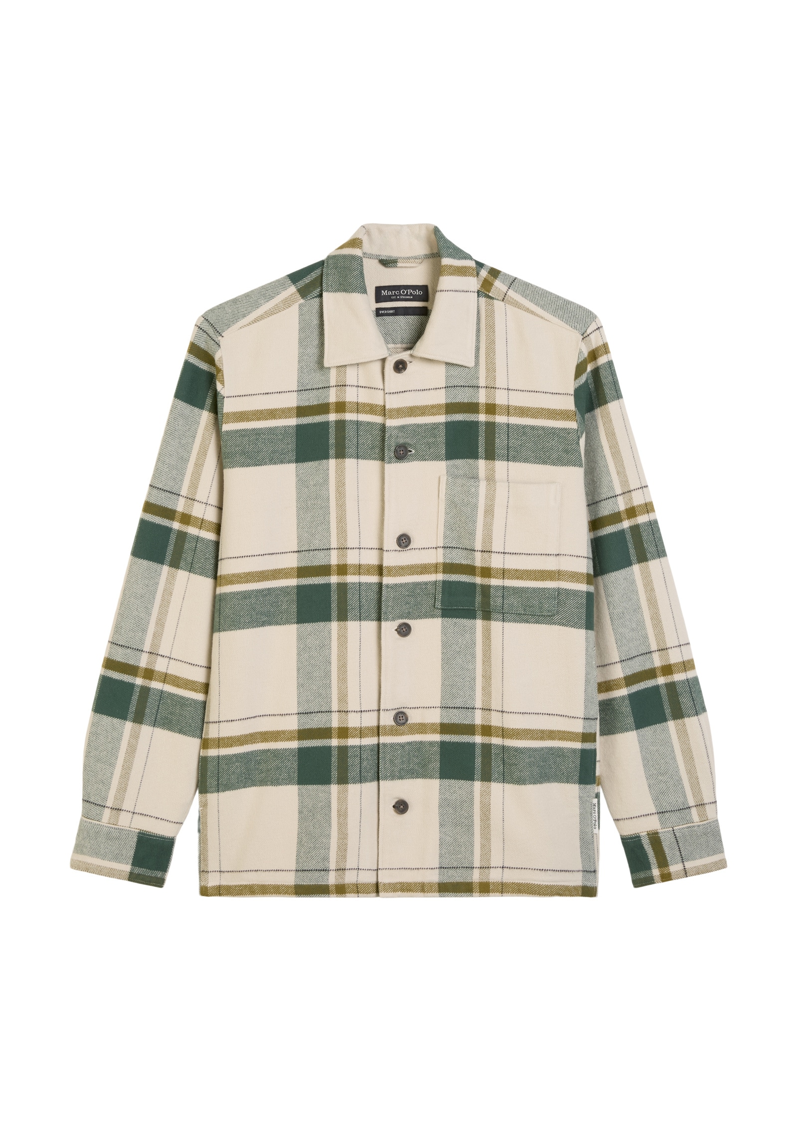 Marc O'Polo Kurzjacke »aus weichem Bio-Baumwoll-Flanell« ohne Kapuze