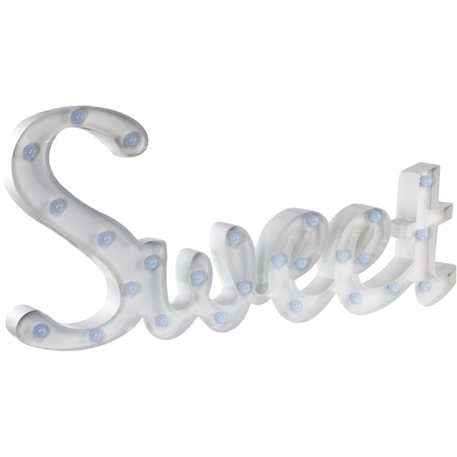 MARQUEE LIGHTS LED Dekolicht »Sweet«, 26 flammig-flammig, Wandlampe,  Tischlampe Sweet mit 26 festverbauten LEDs - 57x31 cm kaufen | BAUR