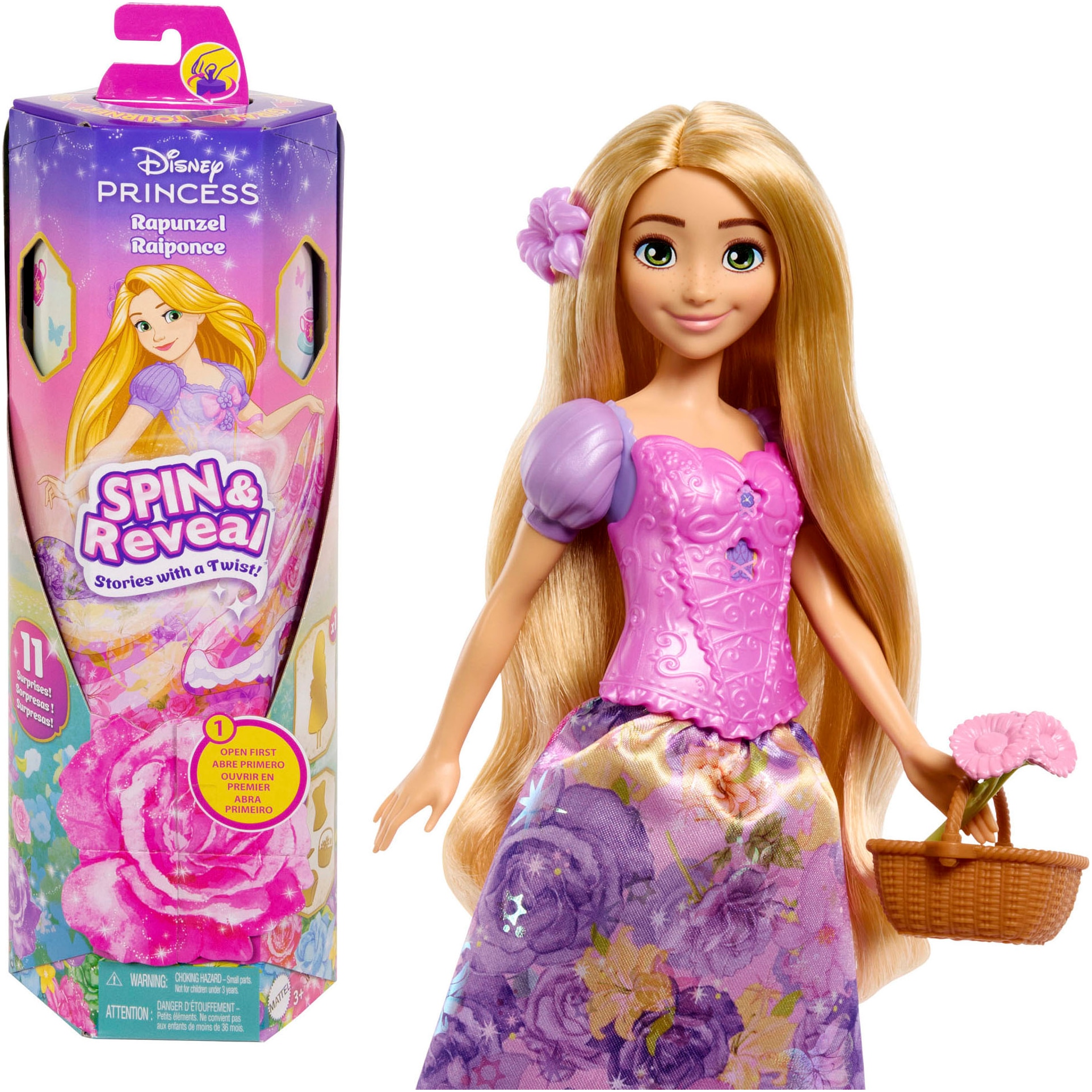 Anziehpuppe »Disney Princess Spin & Reveal Rapunzel«