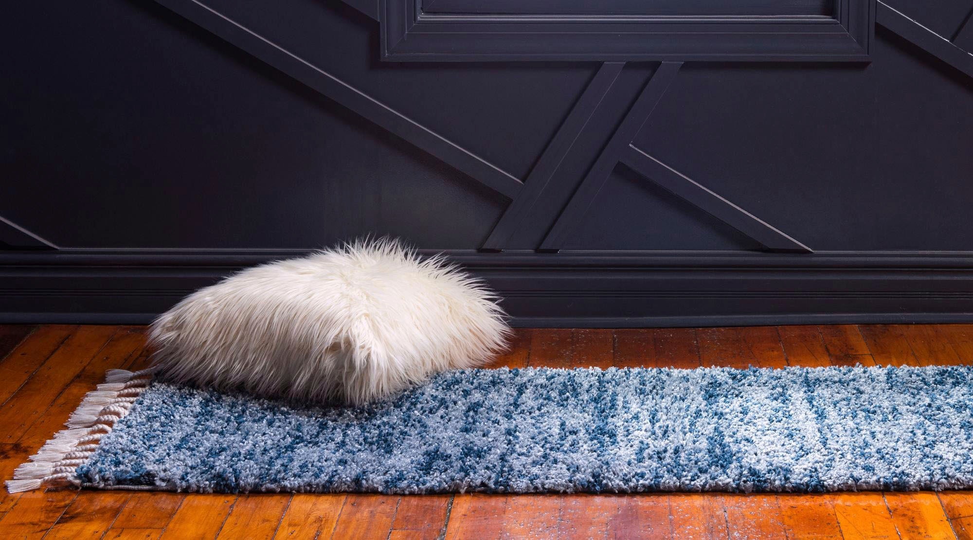 Myflair Möbel & Accessoires Hochflor-Läufer »Top Shag Lagerräumung«, rechteckig, 32 mm Höhe, Teppich-Läufer, gewebt, melierte Optik, weich & kuschelig, mit Fransen