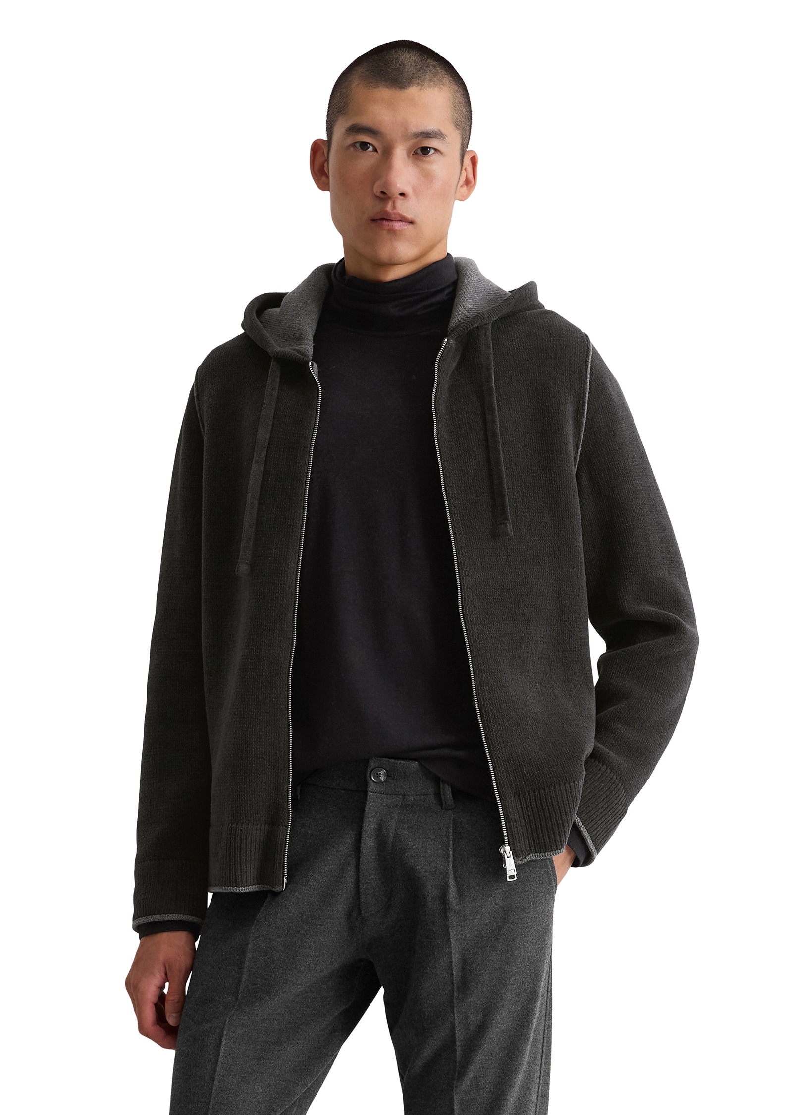 Marc OPolo Cardigan "aus weichem Bio-Baumwoll-Chenille" günstig online kaufen