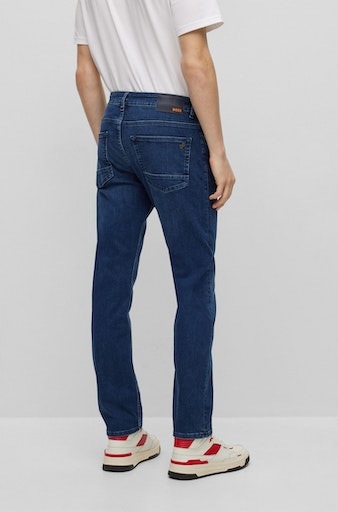 Straight-Jeans BOSS »Delaware ORANGE ▷ BOSS mit ORANGE für Logobadge BC-P«, | BAUR
