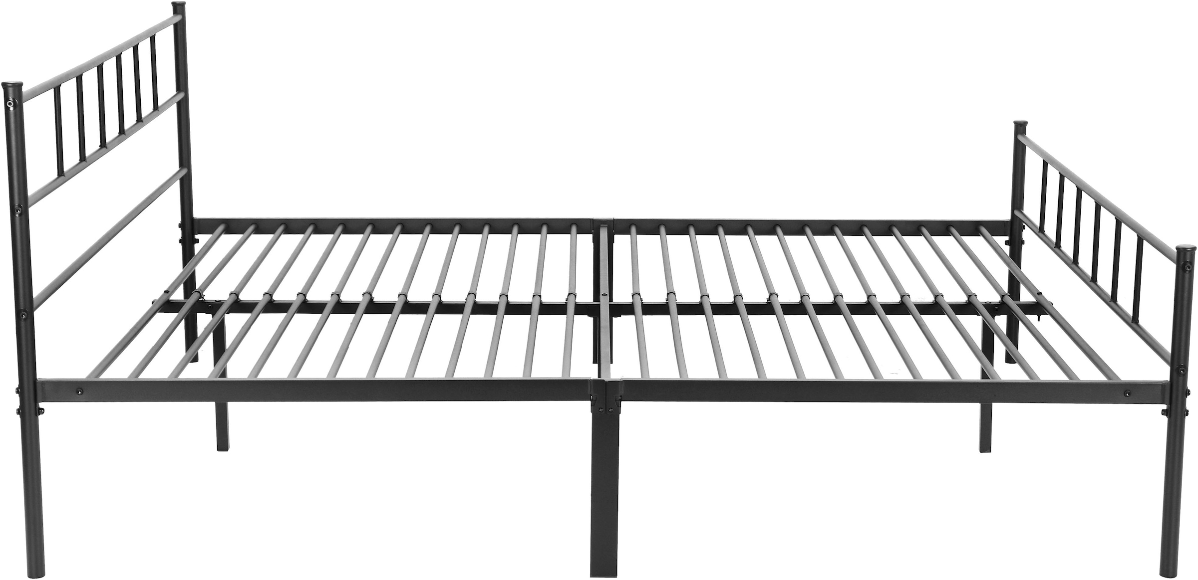 INOSIGN Metallbett »Amrum Bett Bettgestell Bettrahmen Einzelbett Doppelbett Stahlbett«, (in 4 Breiten wählbar - 90, 140, 160, 180 cm), Schlafzimmerbett inkl. 26 Lattenroste zum Schutz der Matratze
