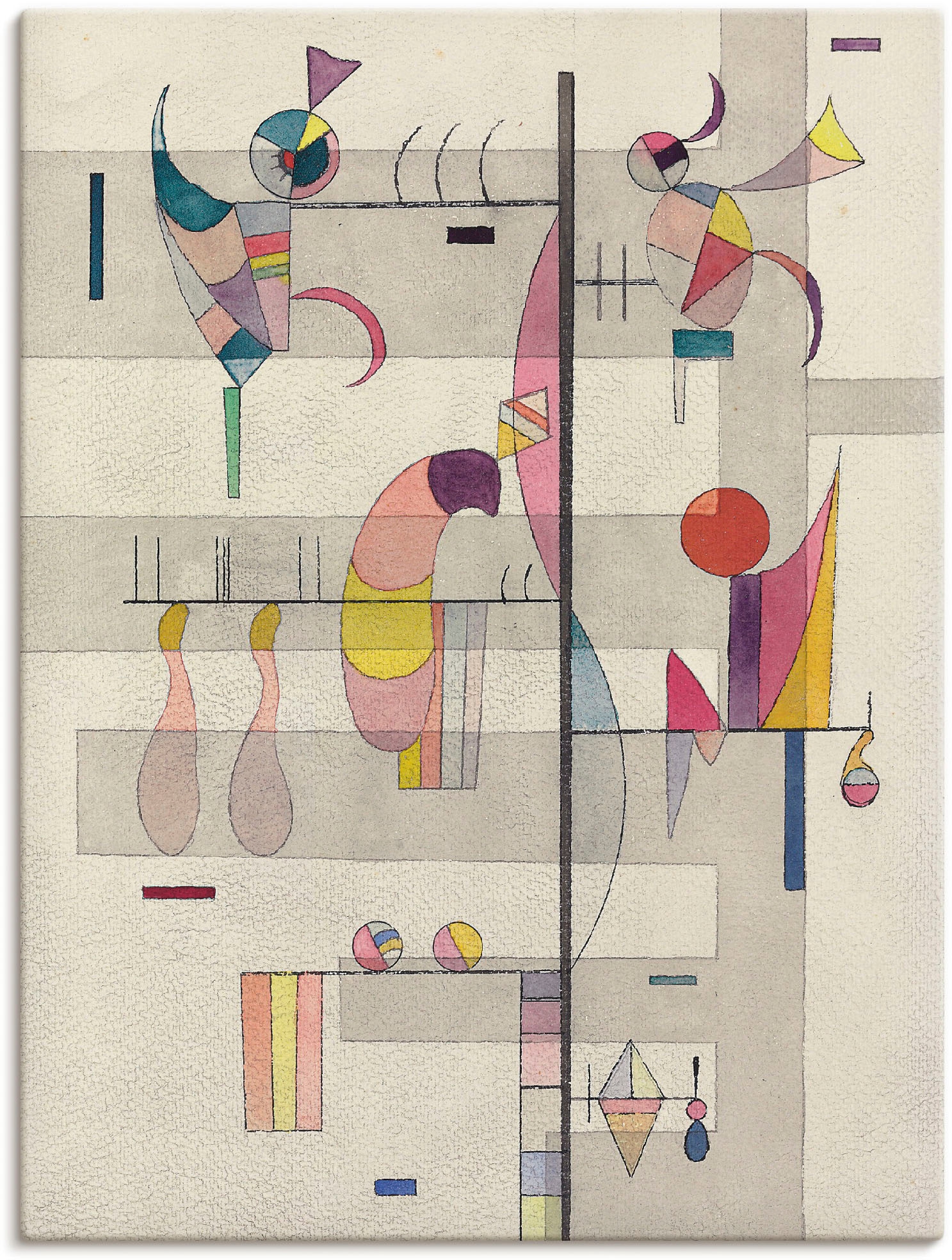 Black Friday Artland Wandbild »Verteilung. 1934«, Muster, (1 St.), als  Leinwandbild, Wandaufkleber oder Poster in versch. Größen | BAUR