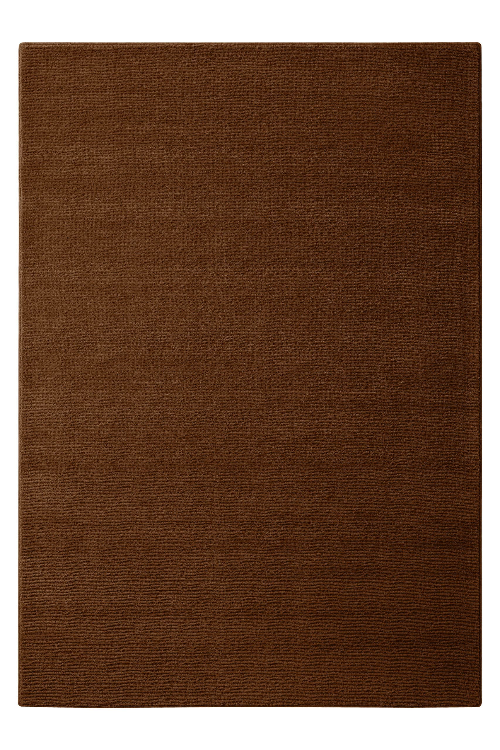 Wecon home Teppich »Castello ONE« rechteckig 7 mm Höhe Schurwolle, Kurzflor mit Hoch-Tief-Effekt, Wohnzimmer, Streifenmuster