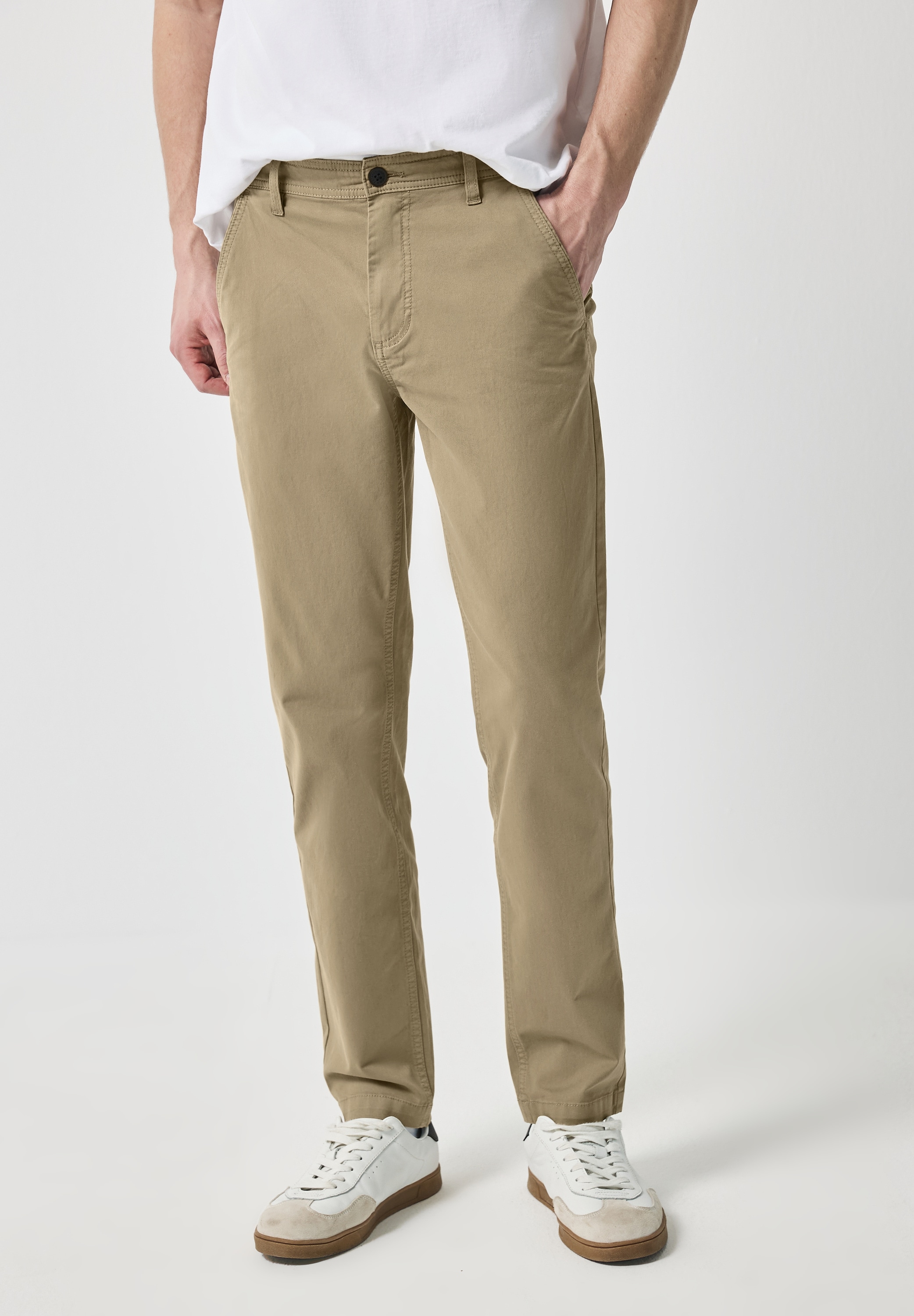 STREET ONE MEN Chinohose, aus Baumwolle mit Stretchanteil günstig online kaufen