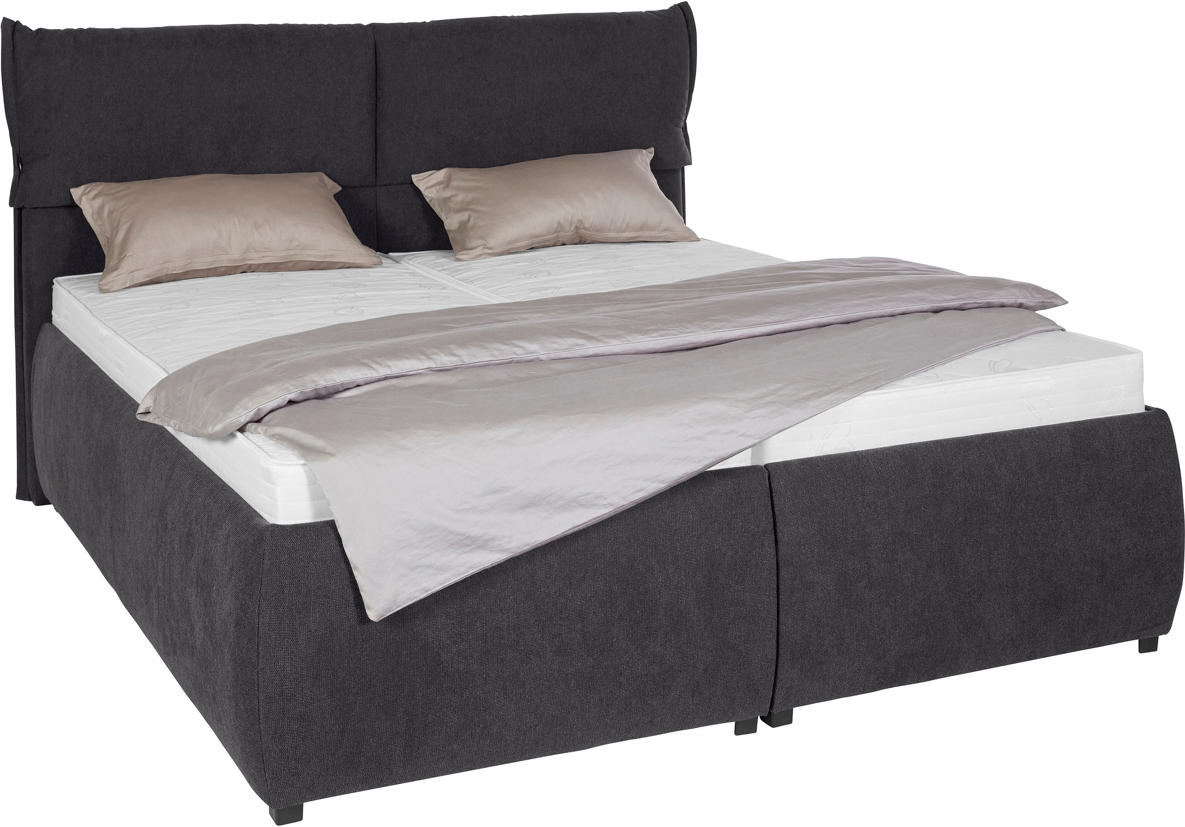 Home affaire Polsterbett "Jenson" als Bettgestell oder mit 3 Matratzenarten günstig online kaufen