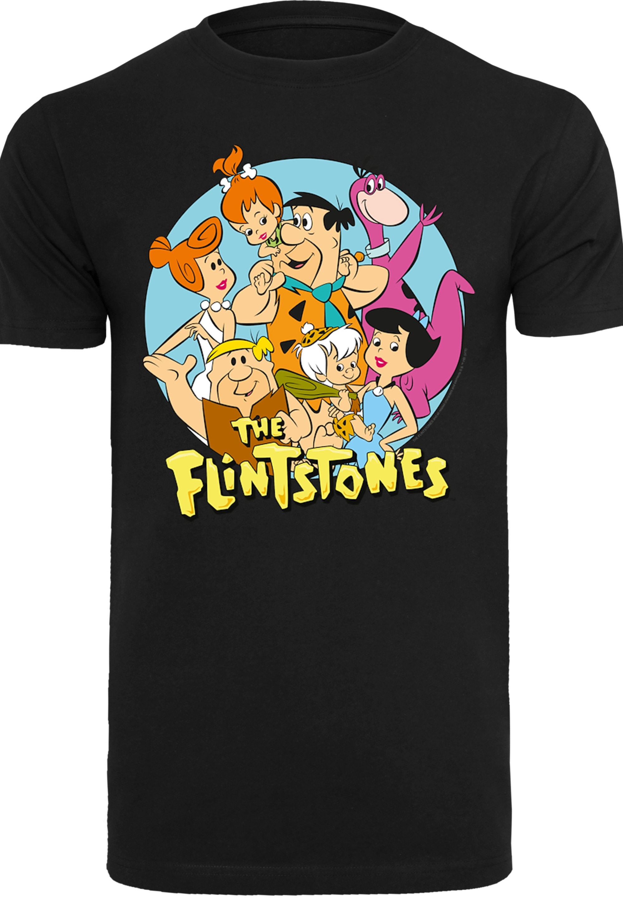 F4NT4STIC T-Shirt "Die Familie Feuerstein Group Circle", Print günstig online kaufen