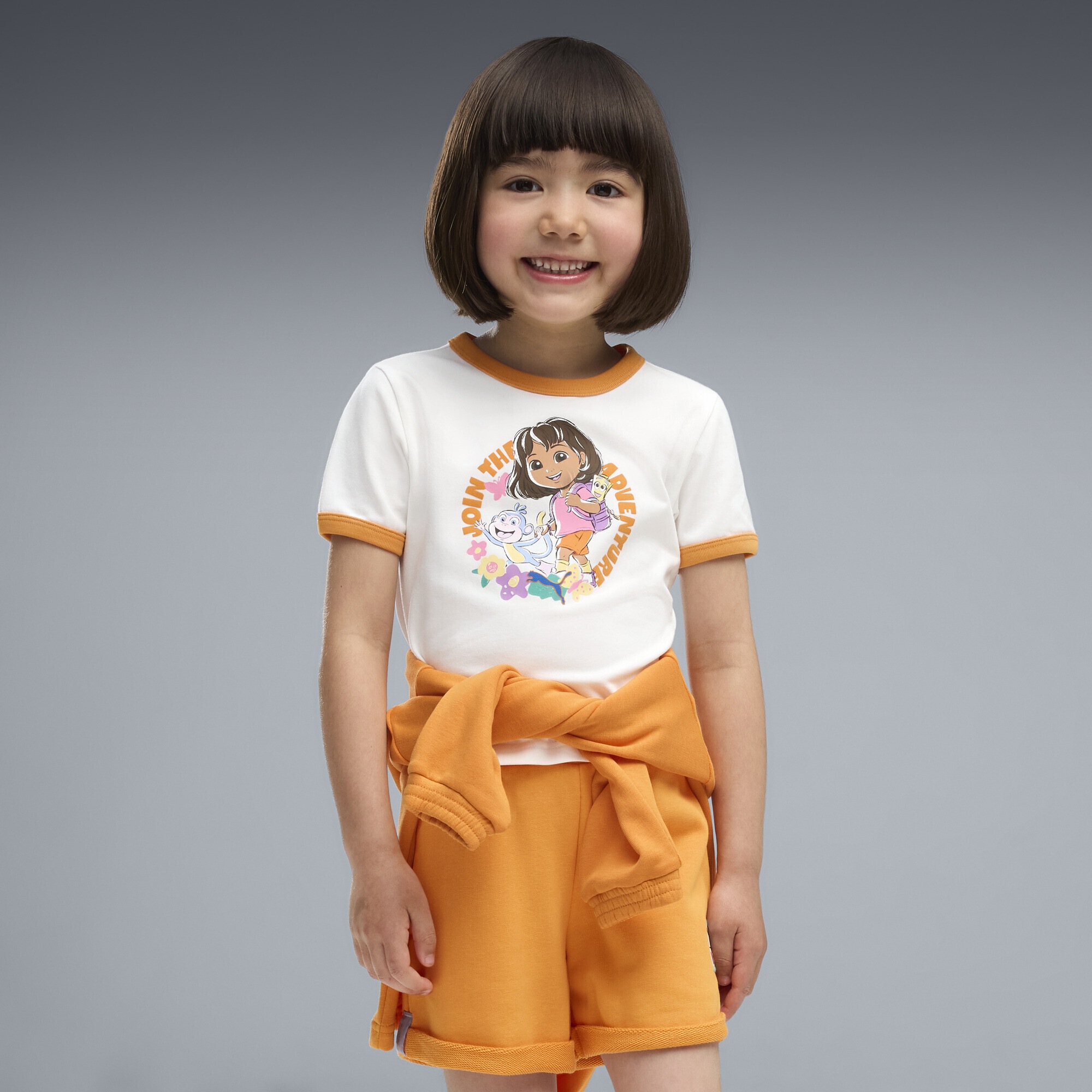 PUMA »PUMA x DORA THE EXPLORER Slim Ringer-T-Shirt Mädchen«