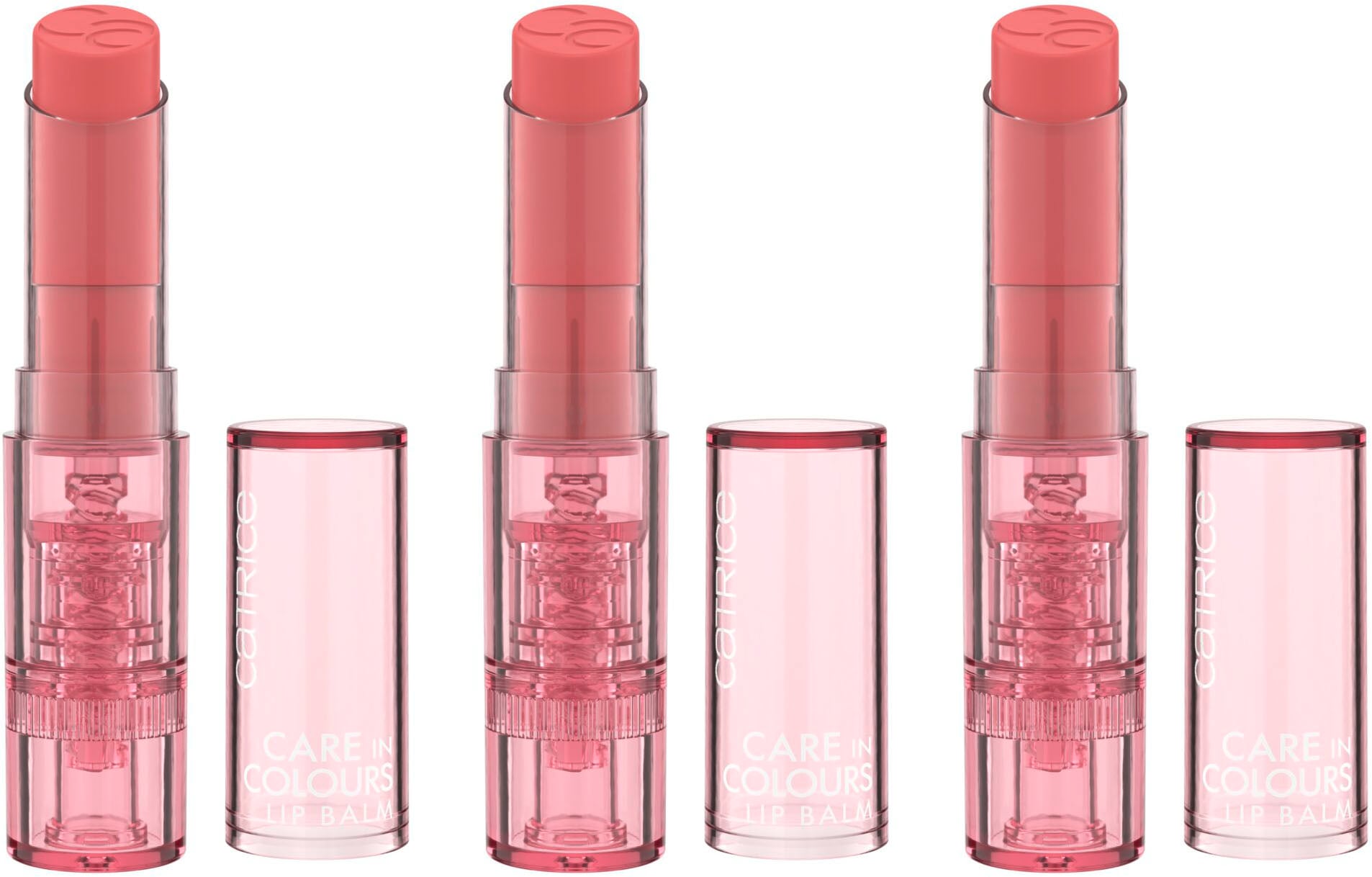 Lippenbalsam »Care In Colours Lip Balm«, (Set, 3 tlg.)