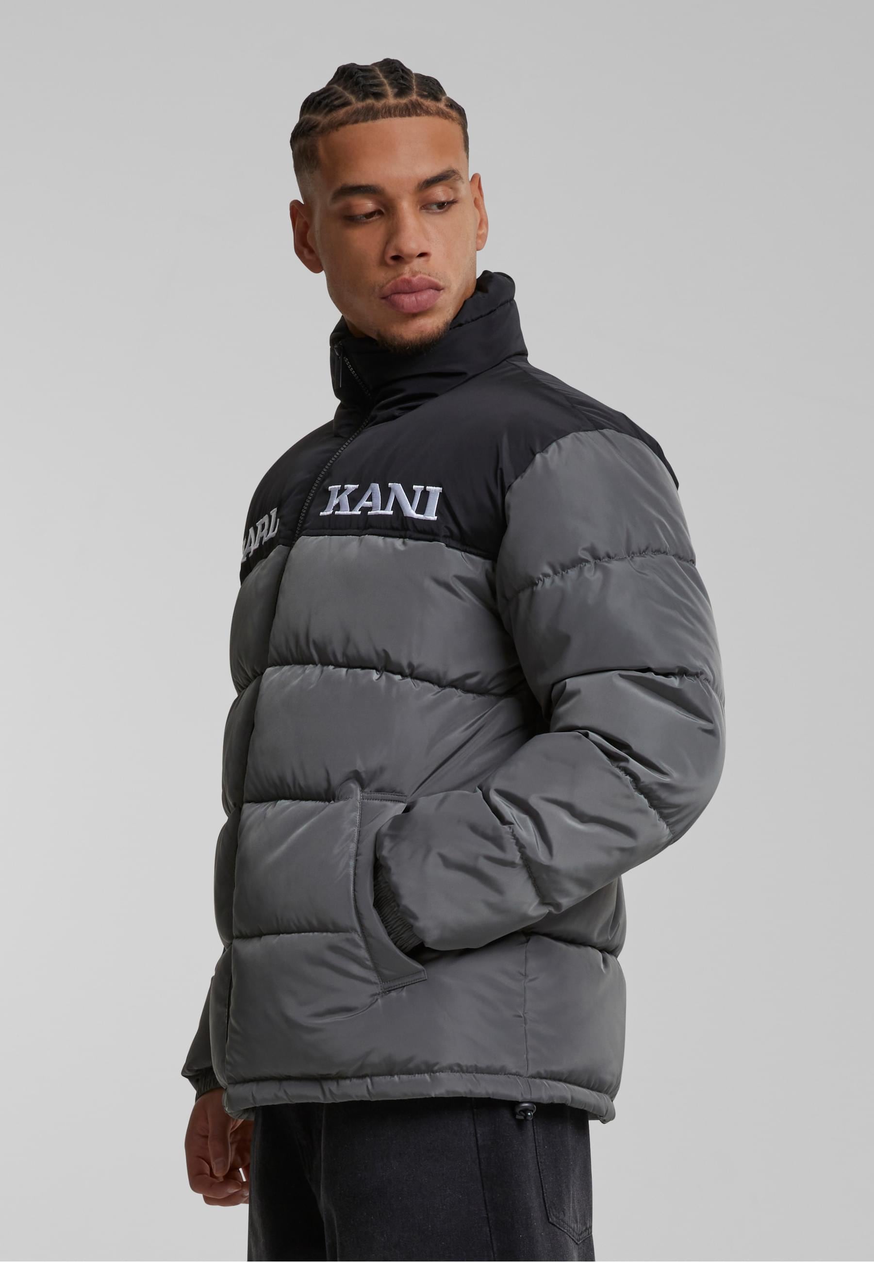 Karl Kani Winterjacke »Karl Kani Karl Kani Retro Essential Puffer Jacket«, (1 St.), ohne Kapuze