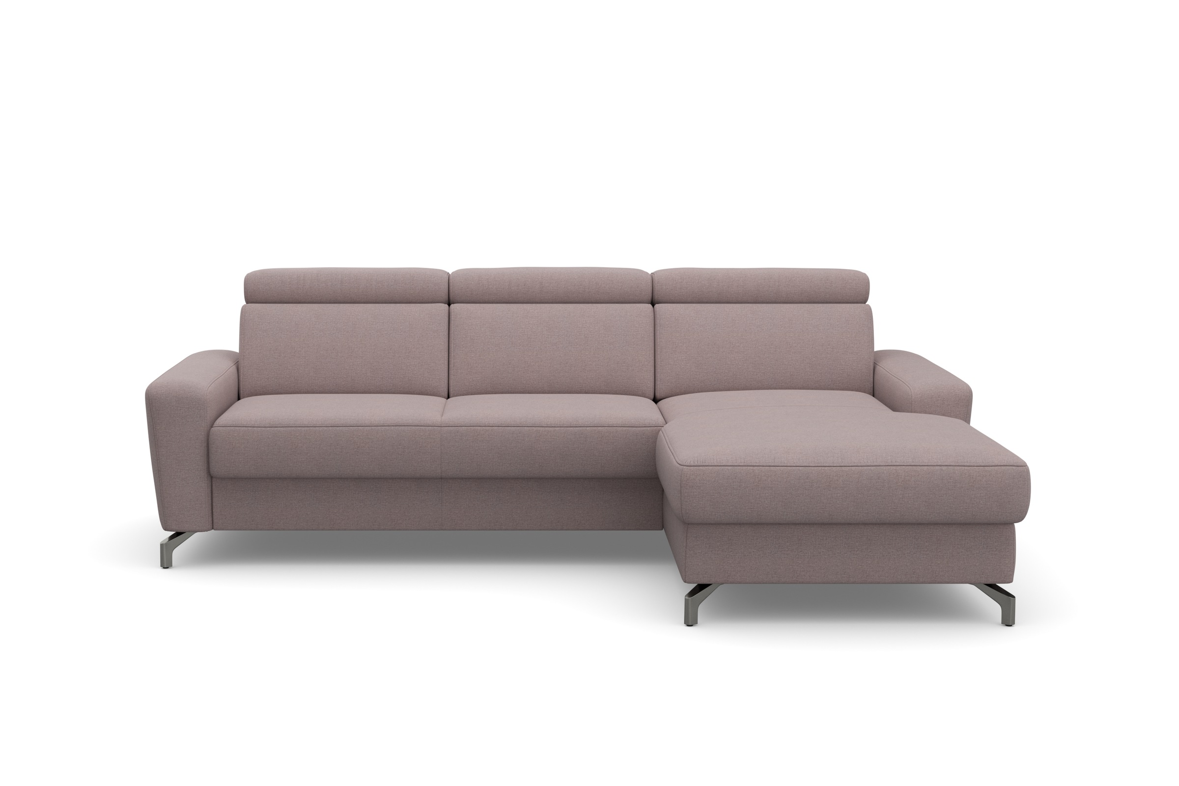 sit&more Ecksofa »Scarlett L-Form«, inklusive Kopfteilverstellung, wahlweise mit Bettfunktion, Bettkasten
