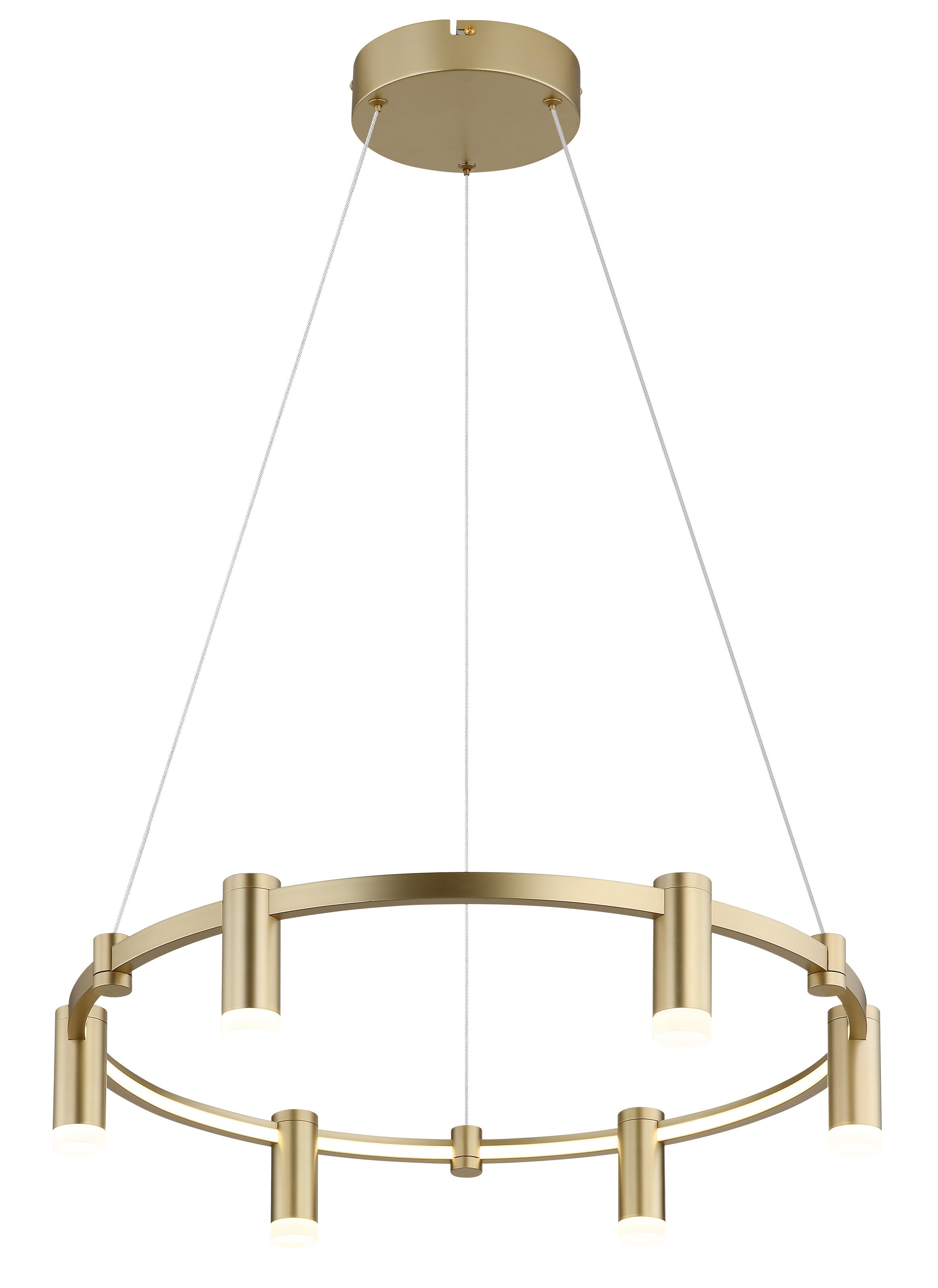 GLOBO LIGHTING Hängeleuchte »CASTELA« LED-Modul 1 Stk. Goldfarbene Hängeleuchte mit Acryl opal, Memoryfunktion, LED 58W