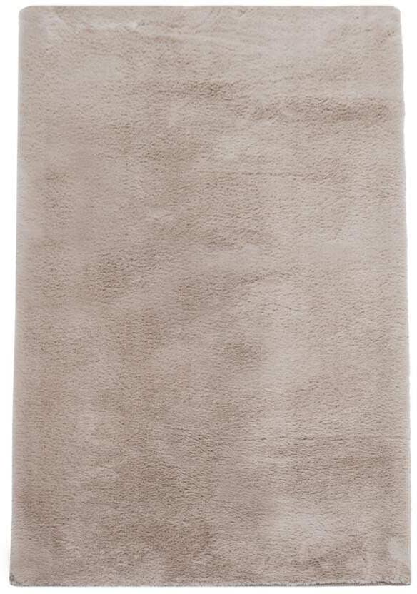 Carpet City Badematte »Topia Mats, Badteppich uni«, rutschhemmend beschichtet, strapazierfähig, Hochflor, Kaninchen Haptik, Polyester, Badezimmerteppich, waschbar