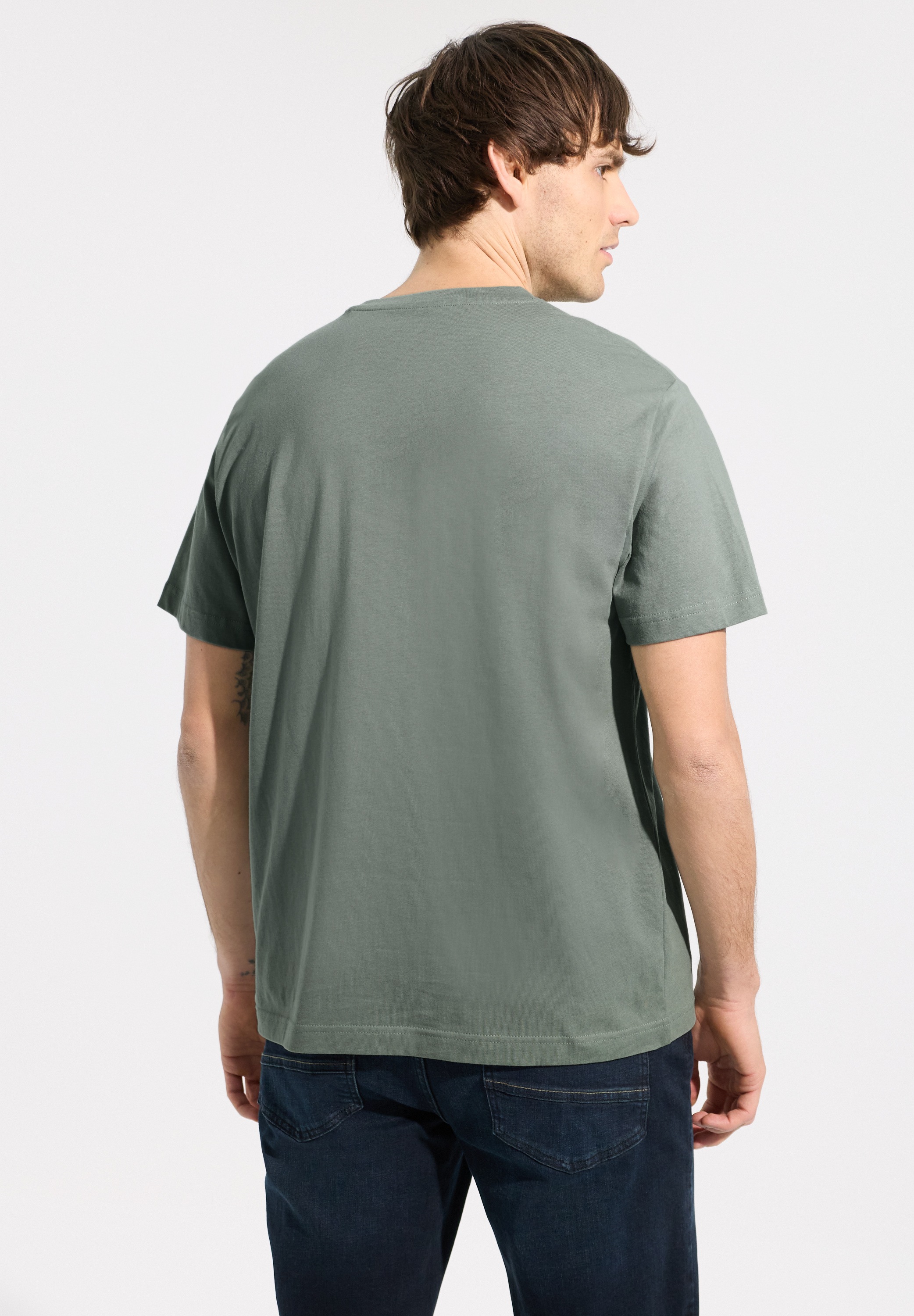 STREET ONE MEN T-Shirt aus reiner Baumwolle günstig online kaufen