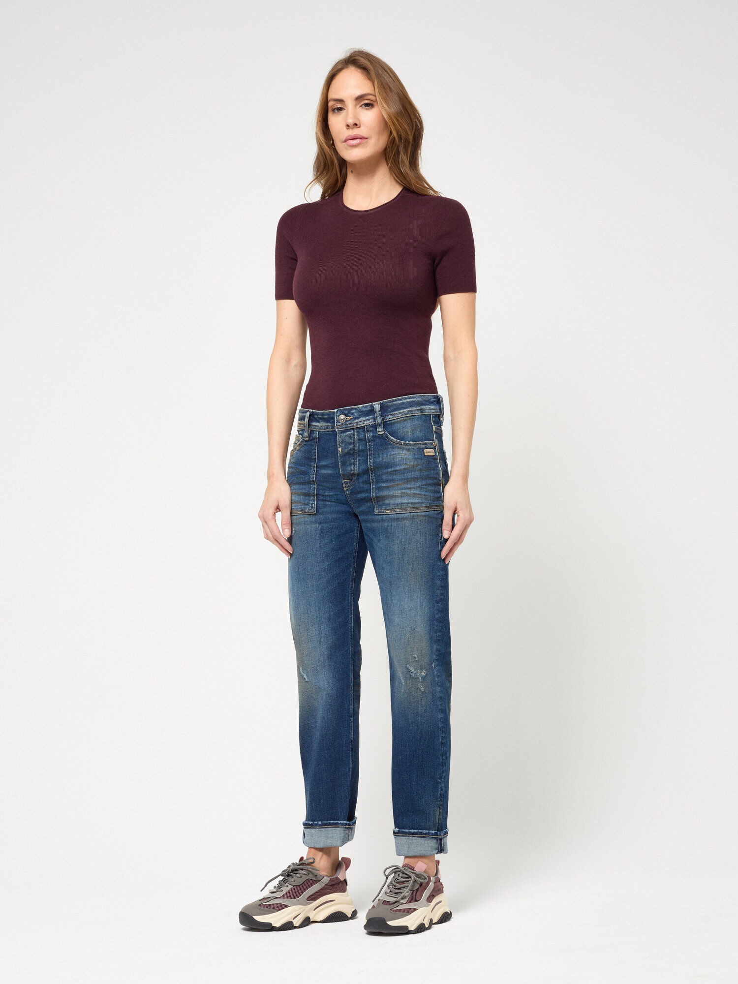 GANG Boyfriend-Jeans »94NICA WORKER« im androgynen Look