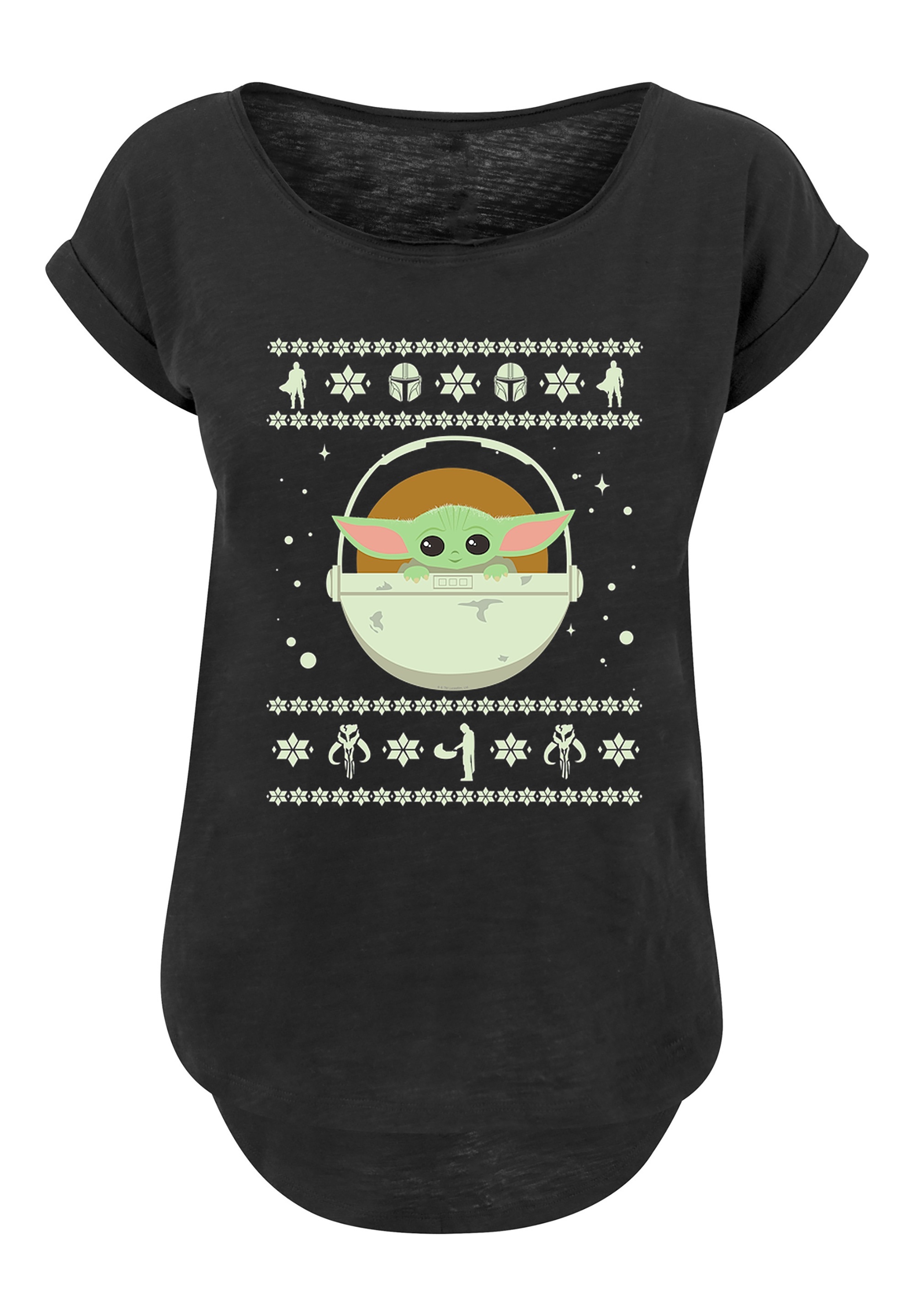 F4NT4STIC T-Shirt »Star Wars The Mandalorian Baby Yoda«, Print
