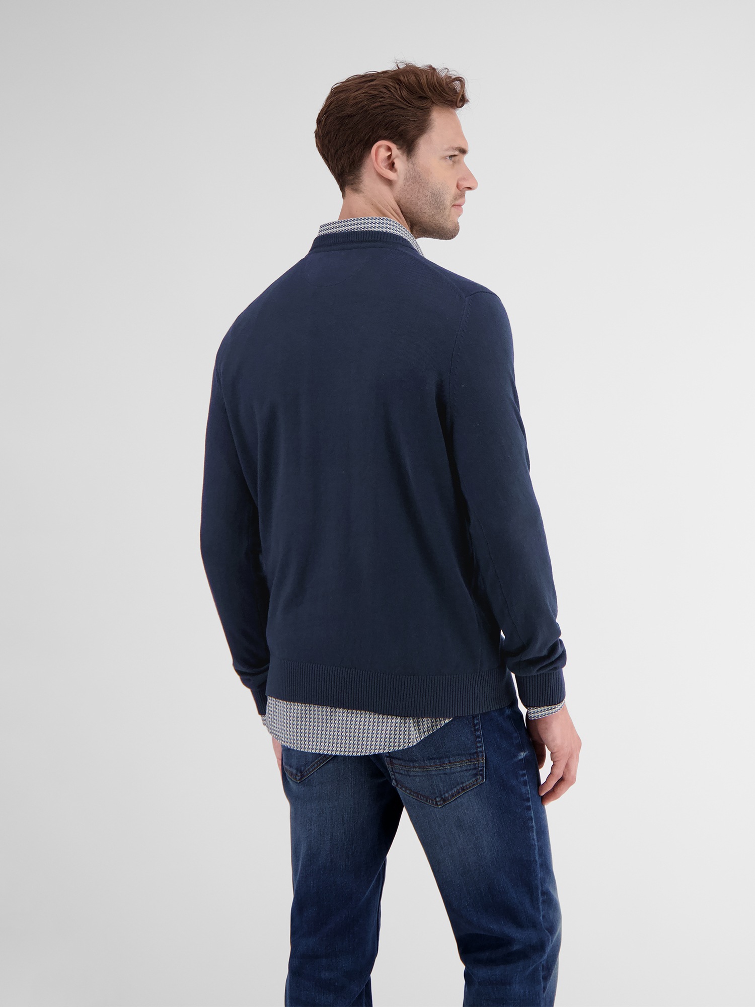 LERROS Strickpullover »LERROS V-Neck-Strickpullover mit Kaschmiranteil«