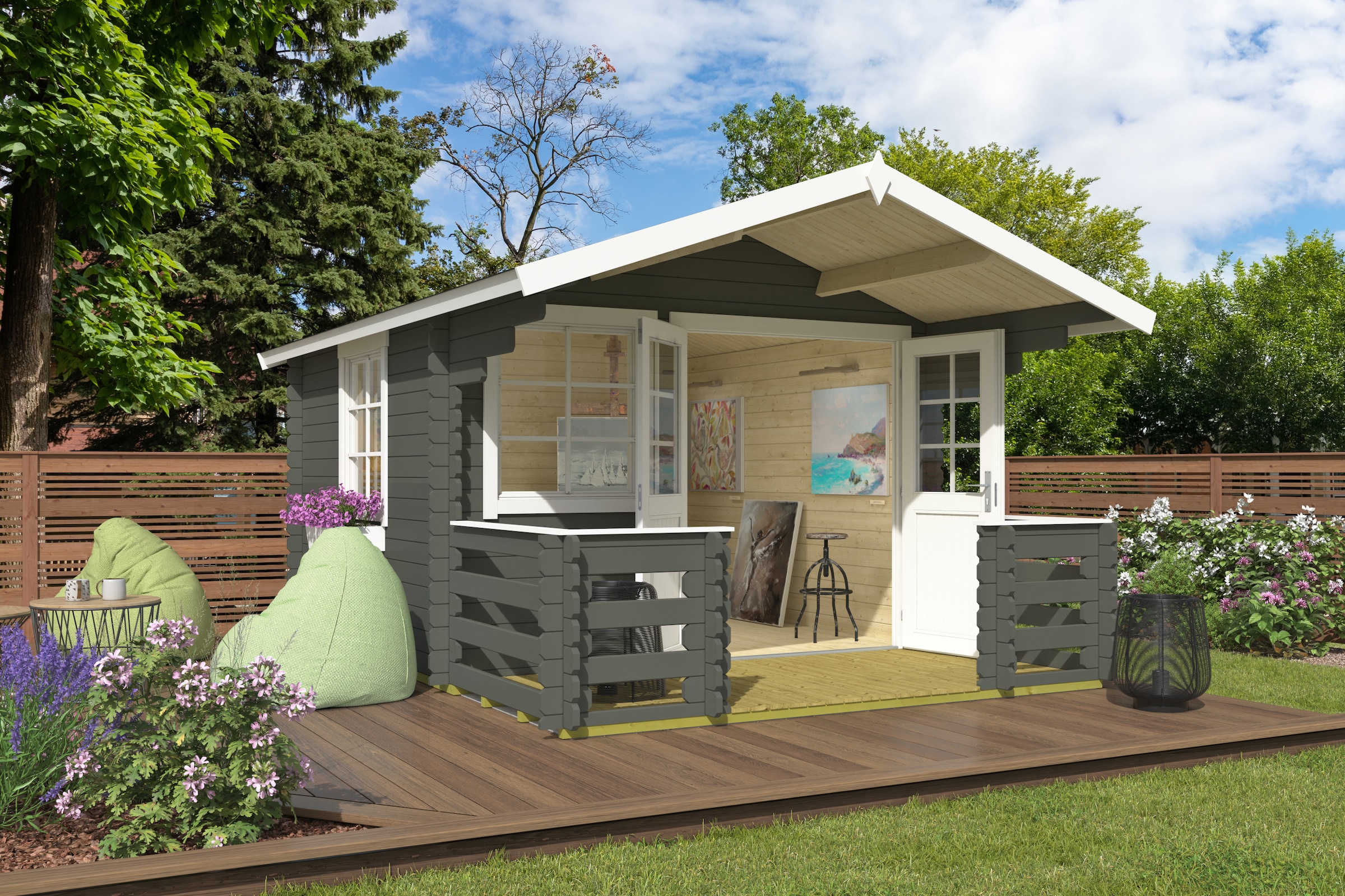 Nordic Holz Gartenhaus "Lola 2" günstig online kaufen