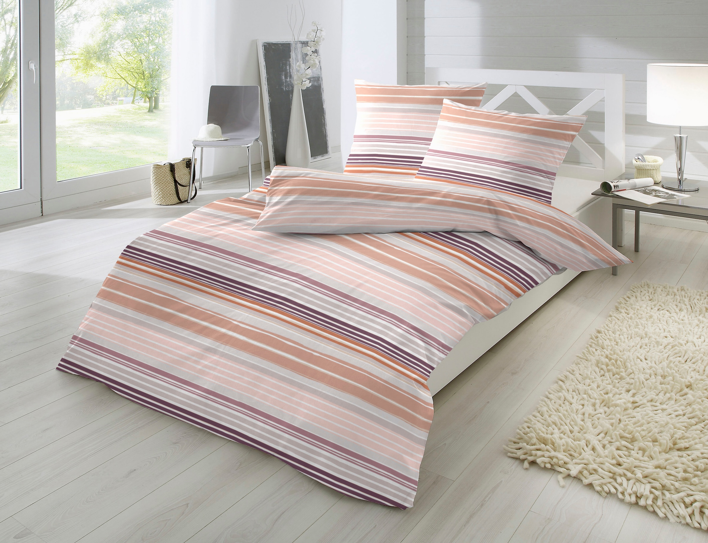 Primera Bettwäsche »Wavy Stripe«, mit modernen Streifen in frischen Farben