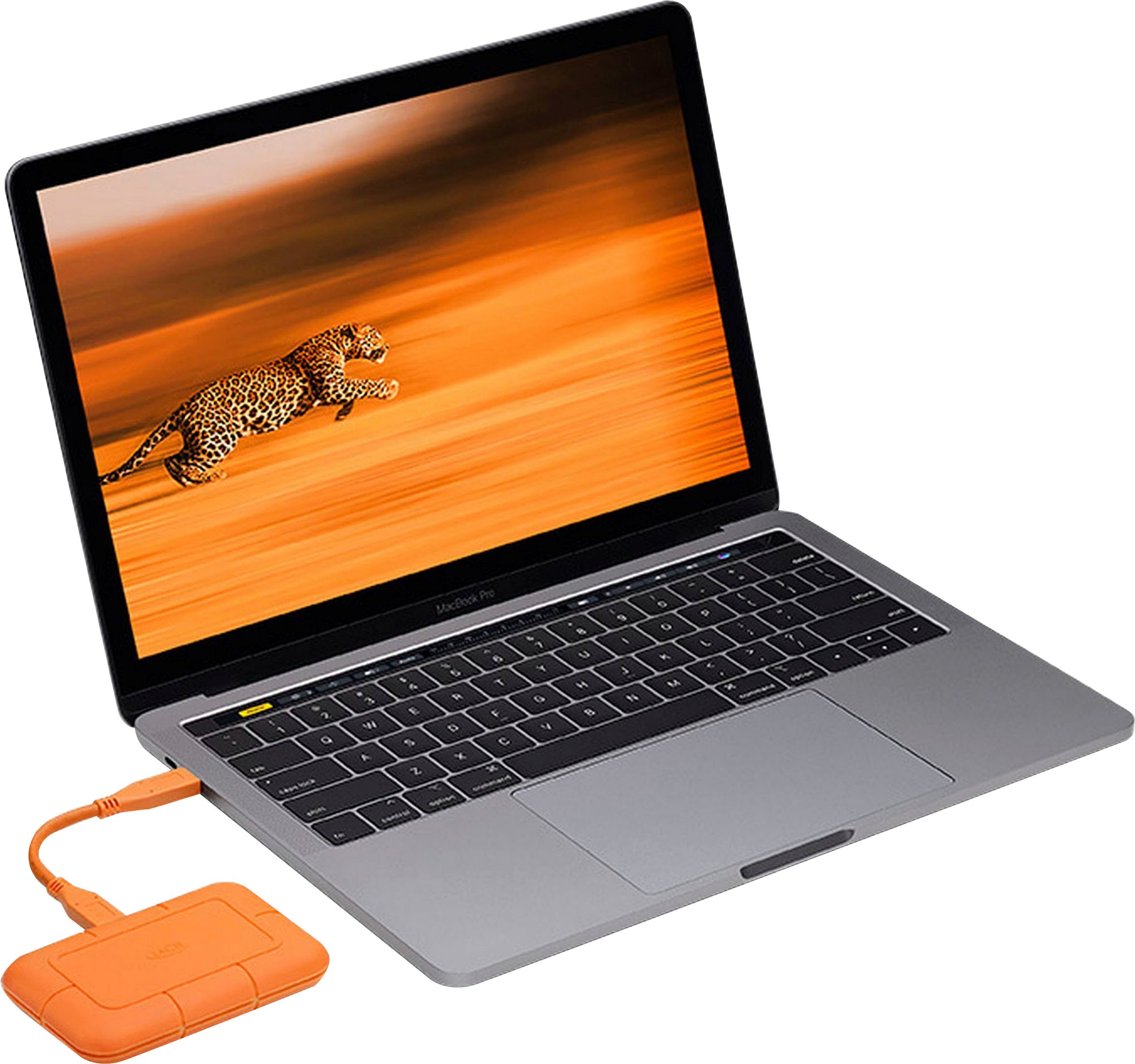 LaCie externe SSD »Rugged SSD«, 2,5 Zoll, Anschluss USB 2.0-USB 3.0-Thunderbolt 3