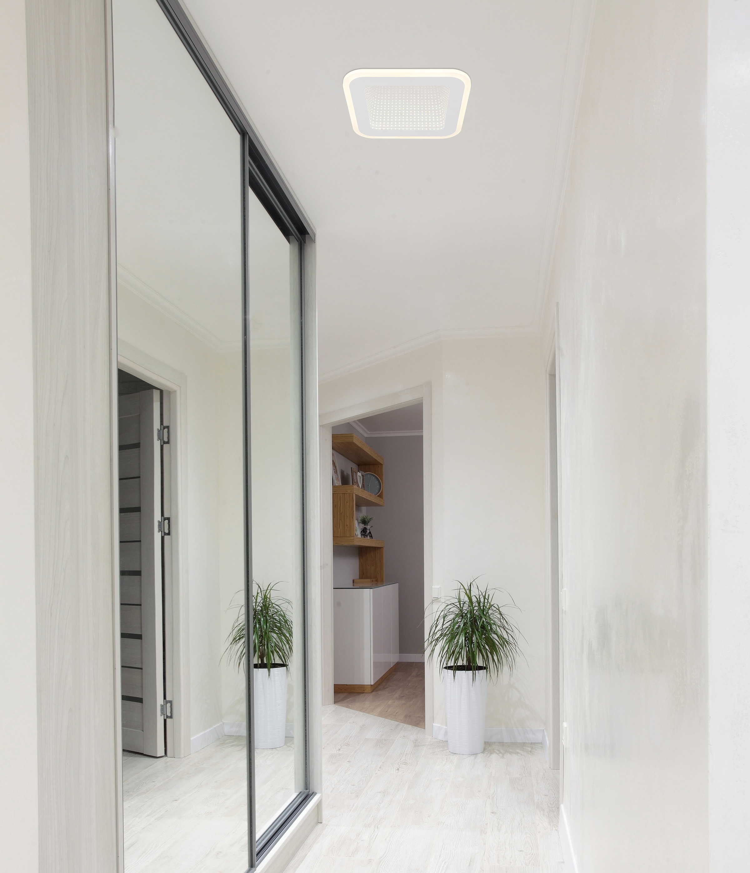 GLOBO LIGHTING LED Deckenleuchte »LAMELA«, Leuchtmittel LED-Modul | LED fest integriert, Deckenlampe/Wohnzimmer/Schlafzimmer/modern
