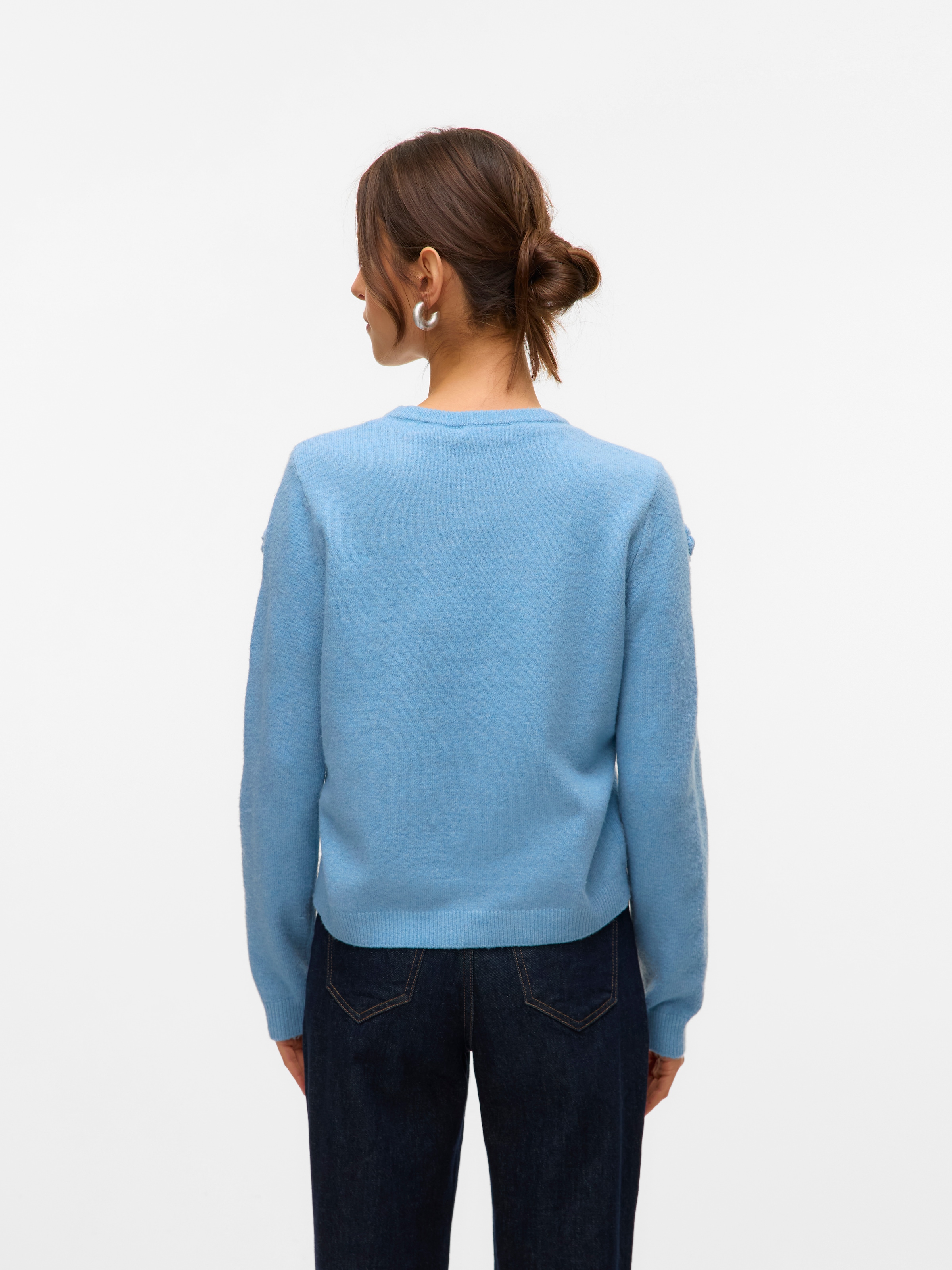 Vero Moda Rundhalspullover »VMROSE LS O-NECK PULLOVER BOO«