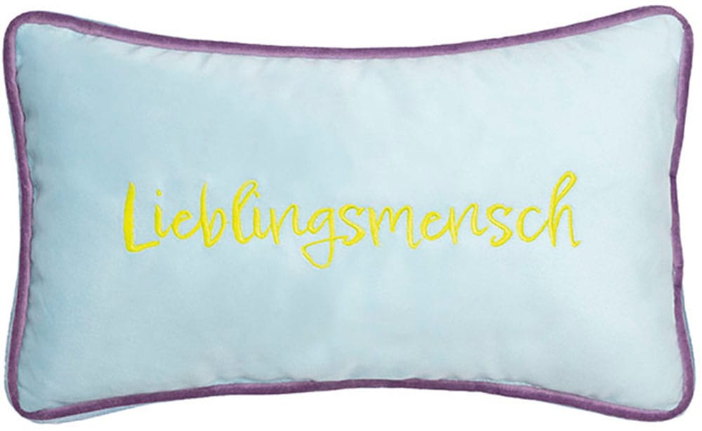 Dekokissen PAD, B:18cm L:32cmlight blau, Polyester, Dekokissen_Sitzkissen_Kissenhüllen, "PETITE", Embroidery
