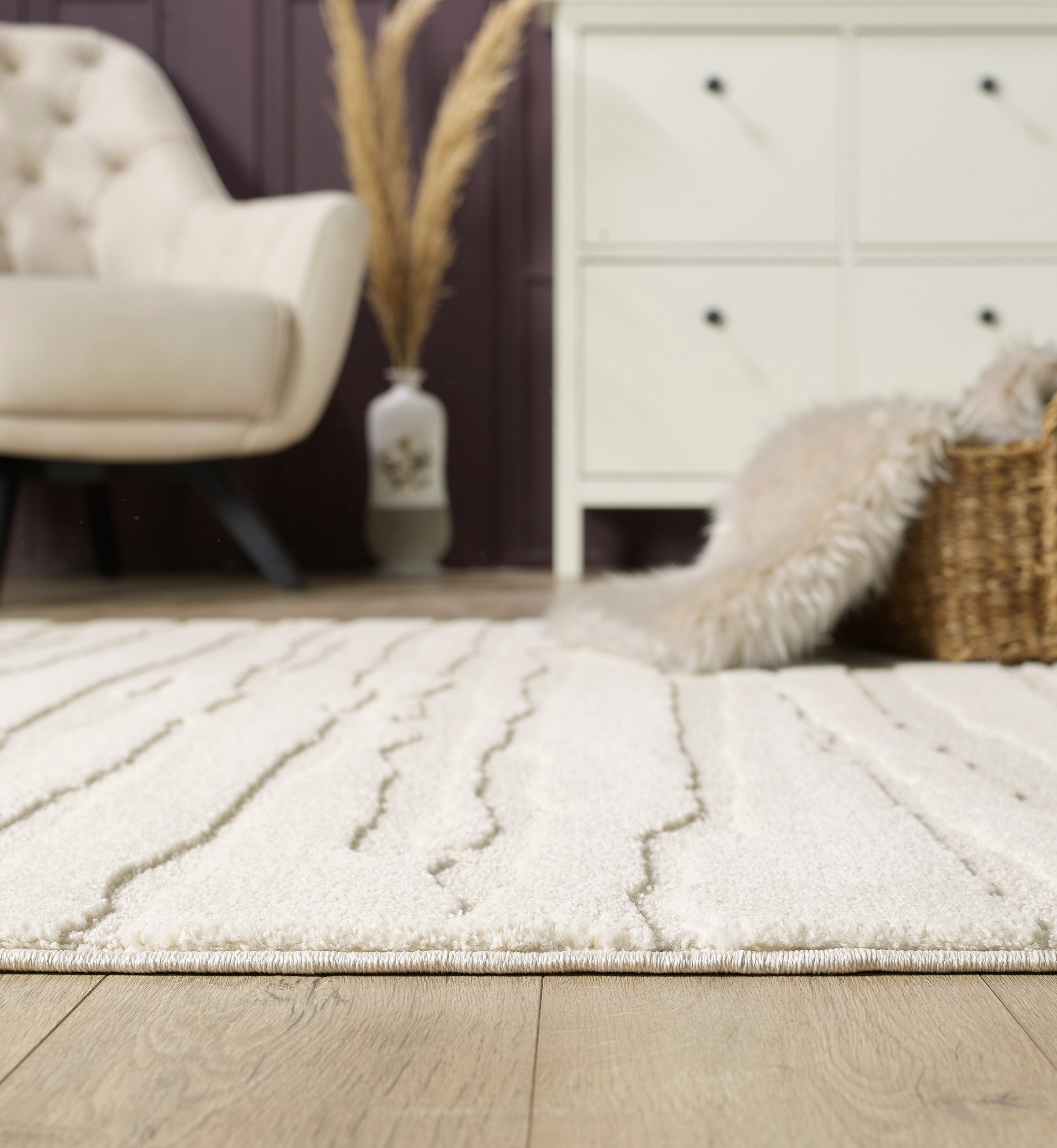 the carpet Teppich »Everest«, rechteckig, 14 mm Höhe, moderner Wohnzimmer Teppich hohe Flordichte