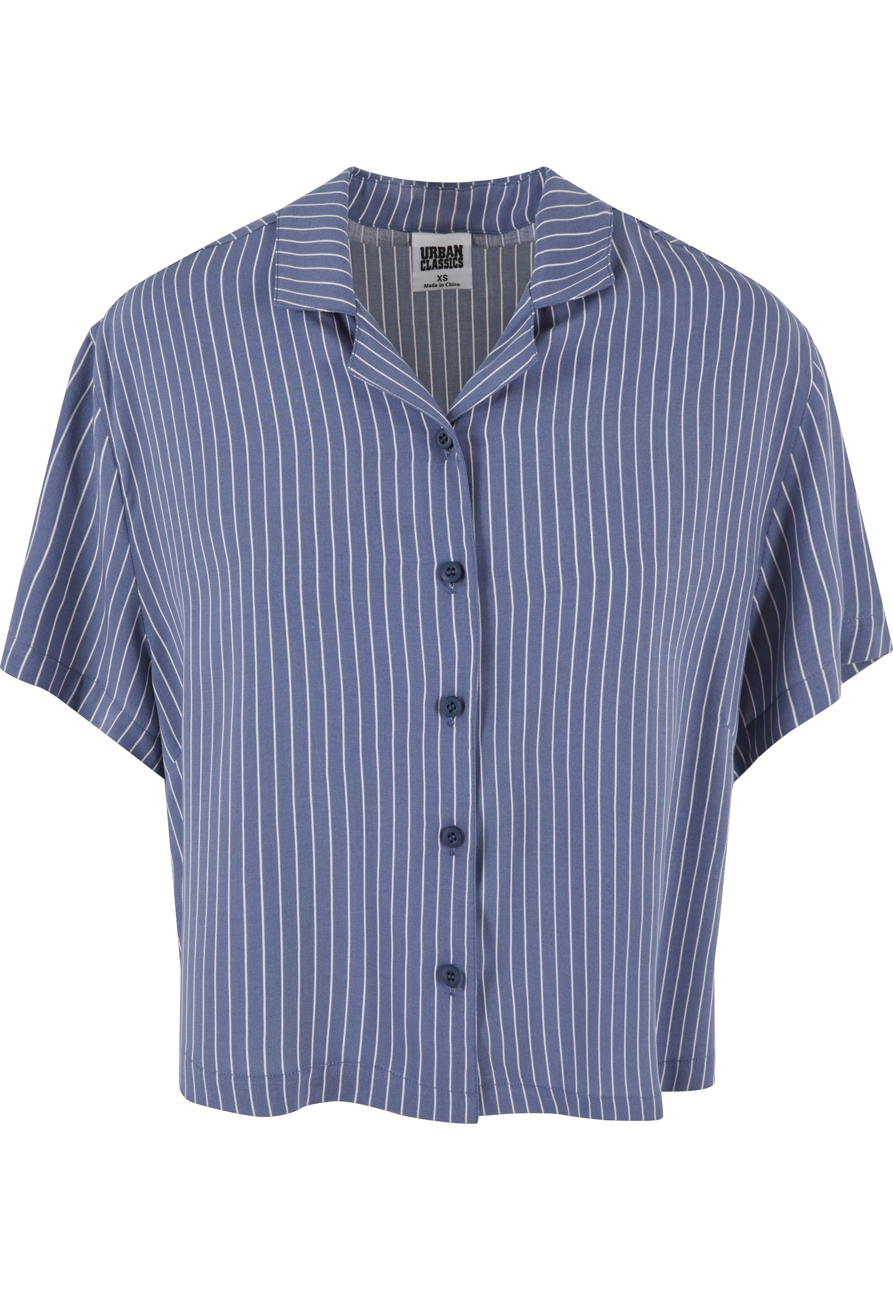 URBAN CLASSICS Kurzarmshirt "Urban Classics Damen Ladies Resort Shirt" 1 Stk.