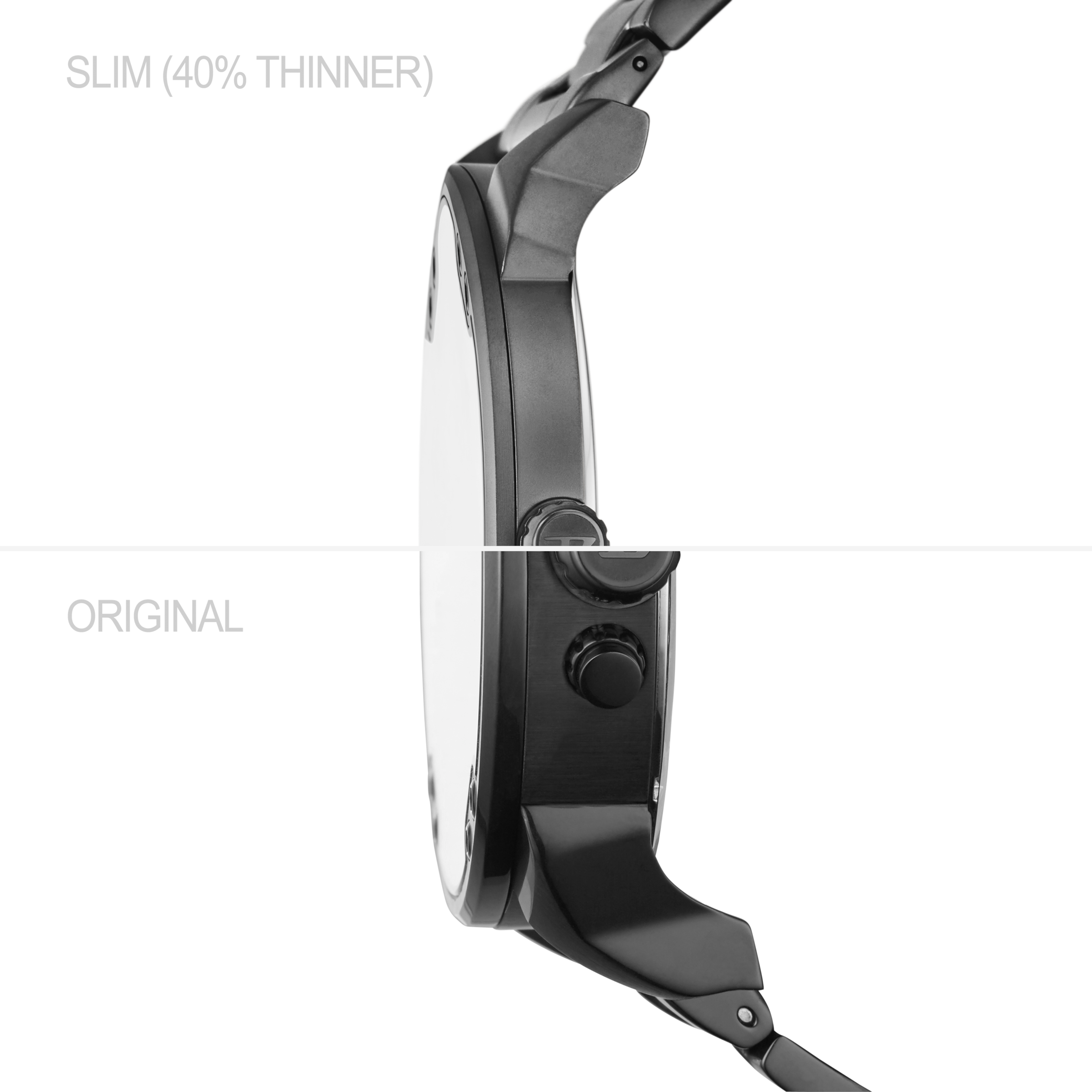 Diesel Quarzuhr »MR. DADDY SLIM« Armbanduhr, Herrenuhr, Lederarmband, analog, Tag, mehrere Zeitzonen