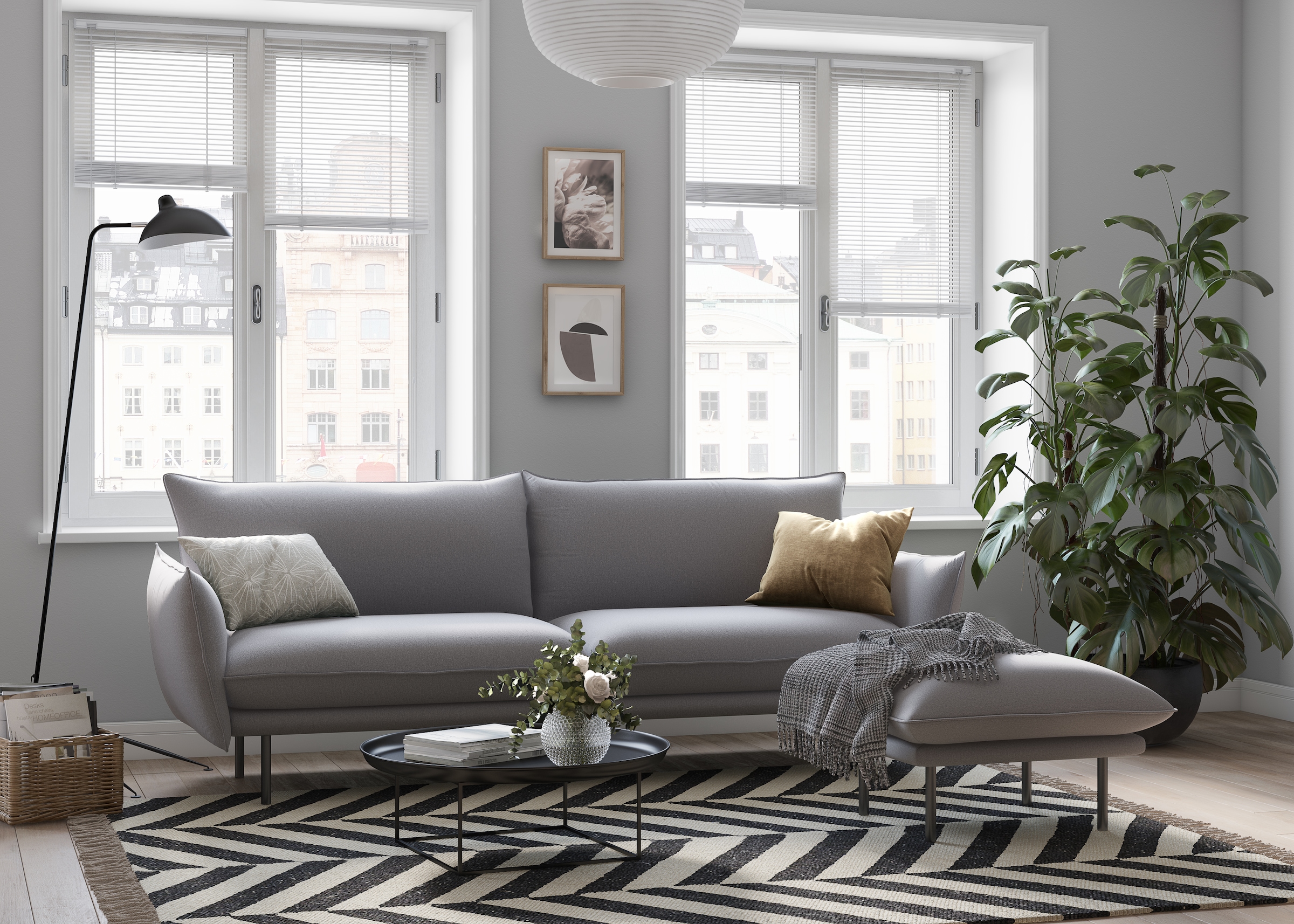 andas 3-Sitzer »Stine«, Besonderes Design durch Kissenoptik und Keder, by Morten Georgsen