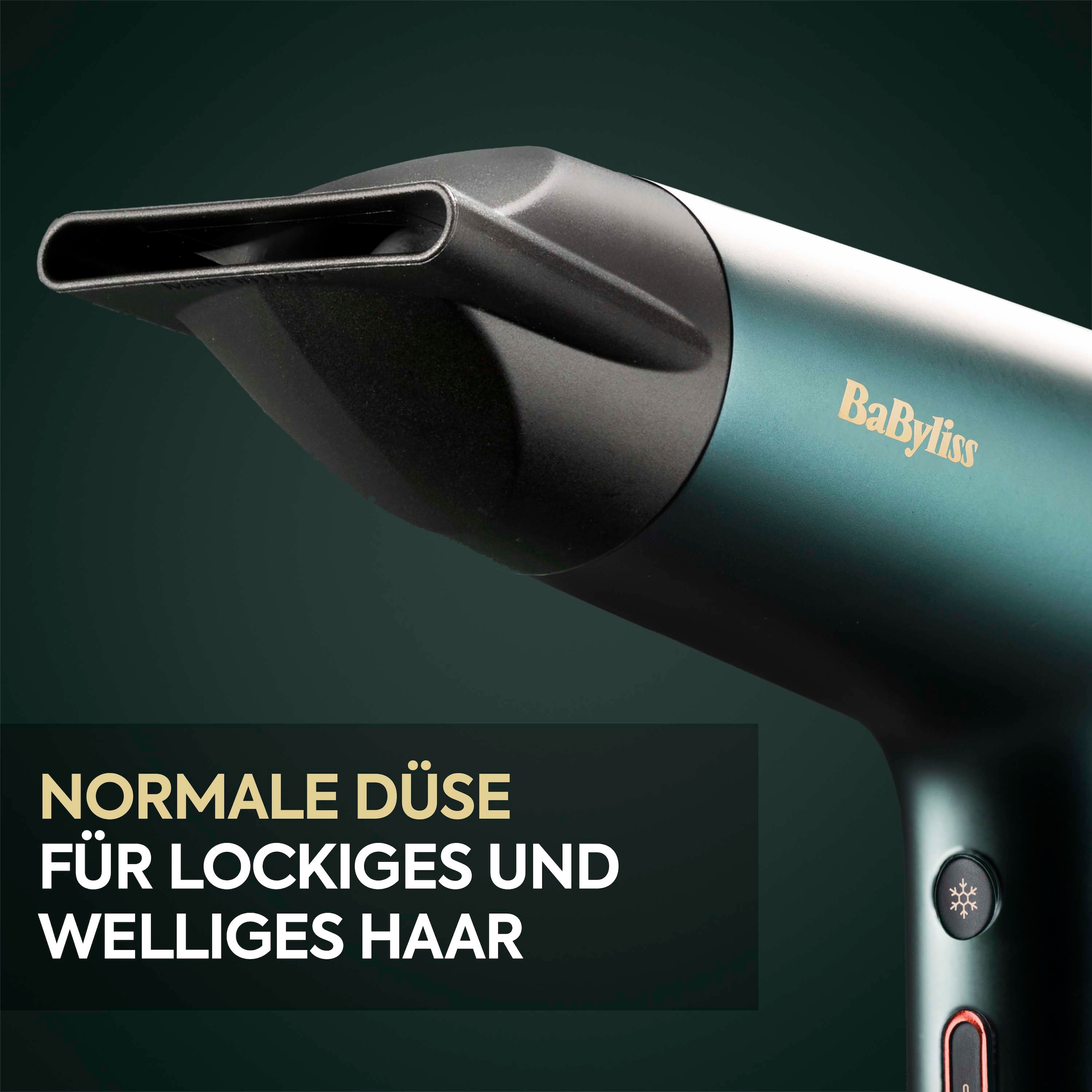 BaByliss Haartrockner »BaByliss  Air Power Pro Profi-Haartrockner, D6555DE« 1.600 W 3 Aufsätze Hochgeschwindigkeits-Digitalmotor , Leicht, Föhn mit 3 Aufsätzen