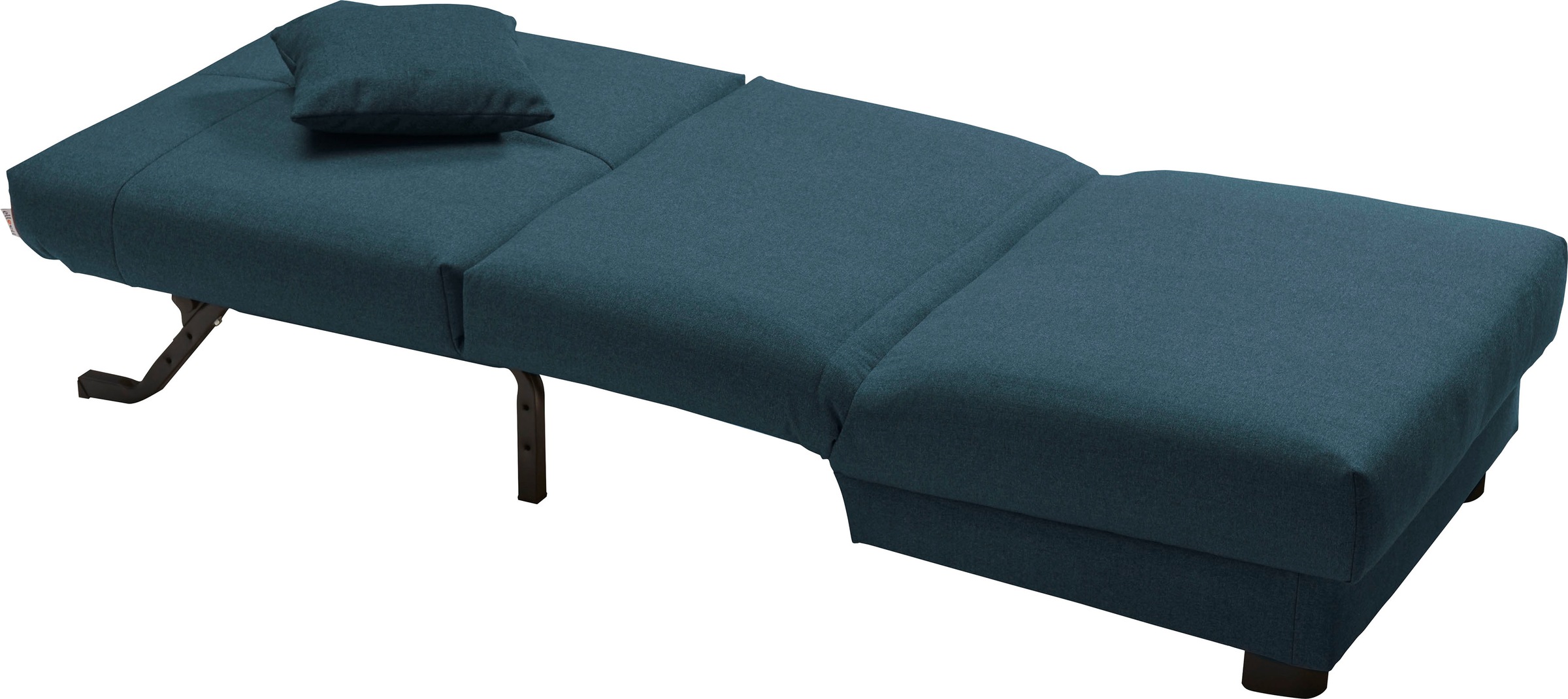 ell + ell Schlafsofa »Enny«, Liegefläche Breite 80 cm, Liegehöhe 45 cm, Füße schwarz, Rückenlehne