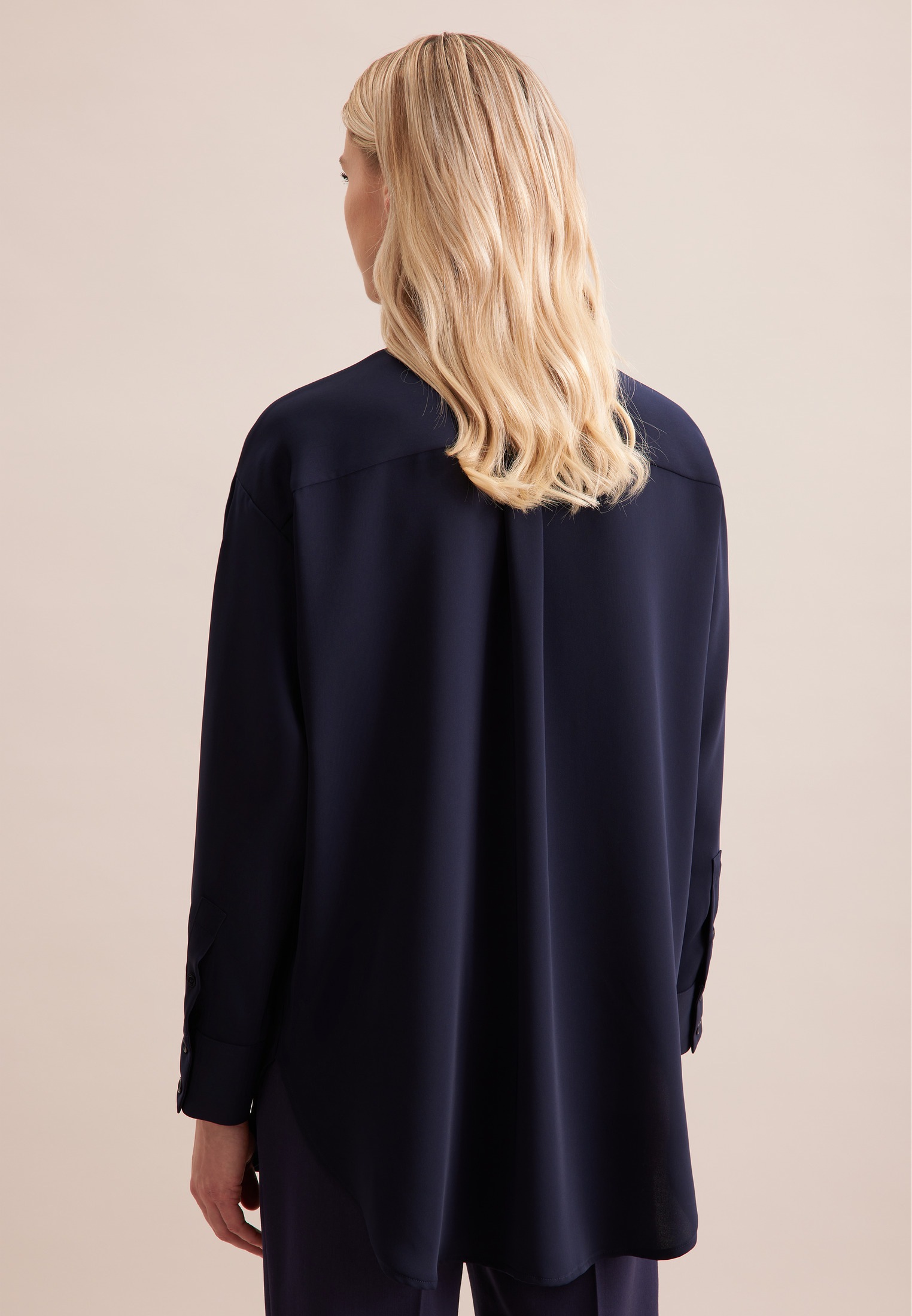 seidensticker Longbluse, 1/1 Kragen Uni günstig online kaufen