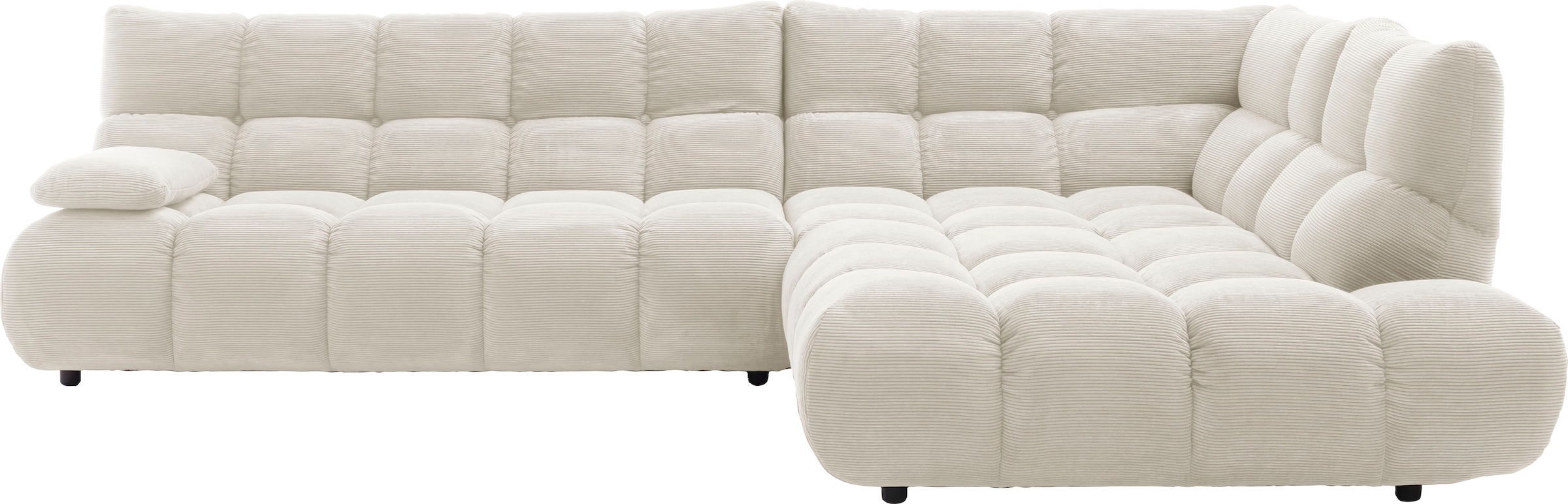 Home affaire Ecksofa "Cozy Bubble, mit klappbarer Armlehne, Breite 324 cm" günstig online kaufen