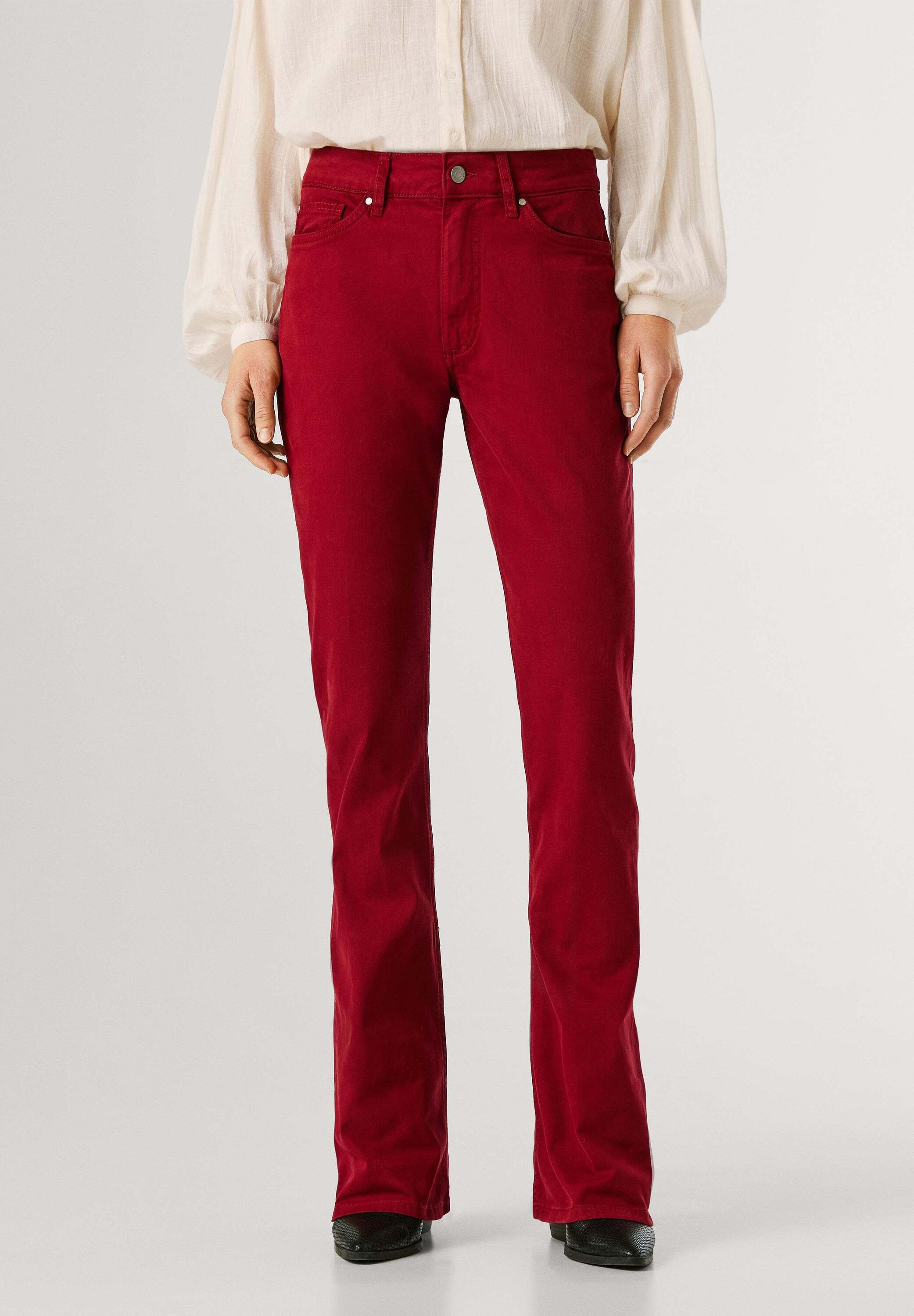 Pepe Jeans Chinohose "chinos MID RISE FLARE NEW PIMLICO"