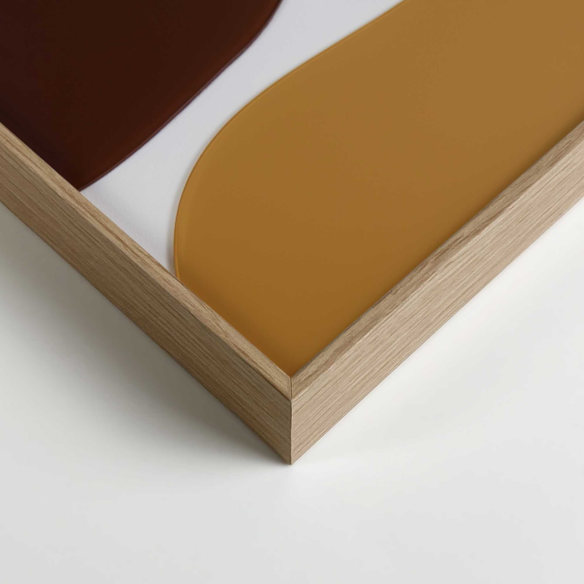 Reinders! Wandbild »Connected - terra teints«, Wohnzimmer - Abstrakte Formen - Rot - MDF - Abstrakt - 50x70 cm