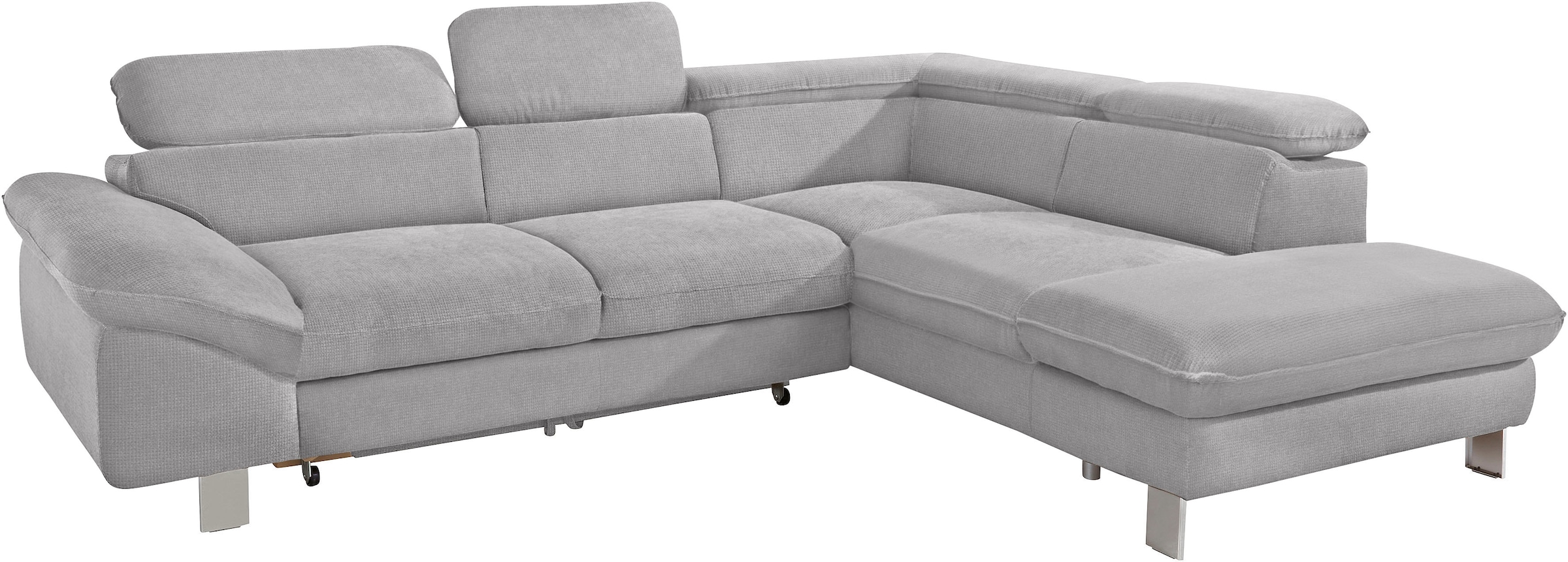 COTTA Ecksofa "Driver L-Form" mit Kopfteilverstellung, wahlweise mit Schlaffunktion & Bettkasten