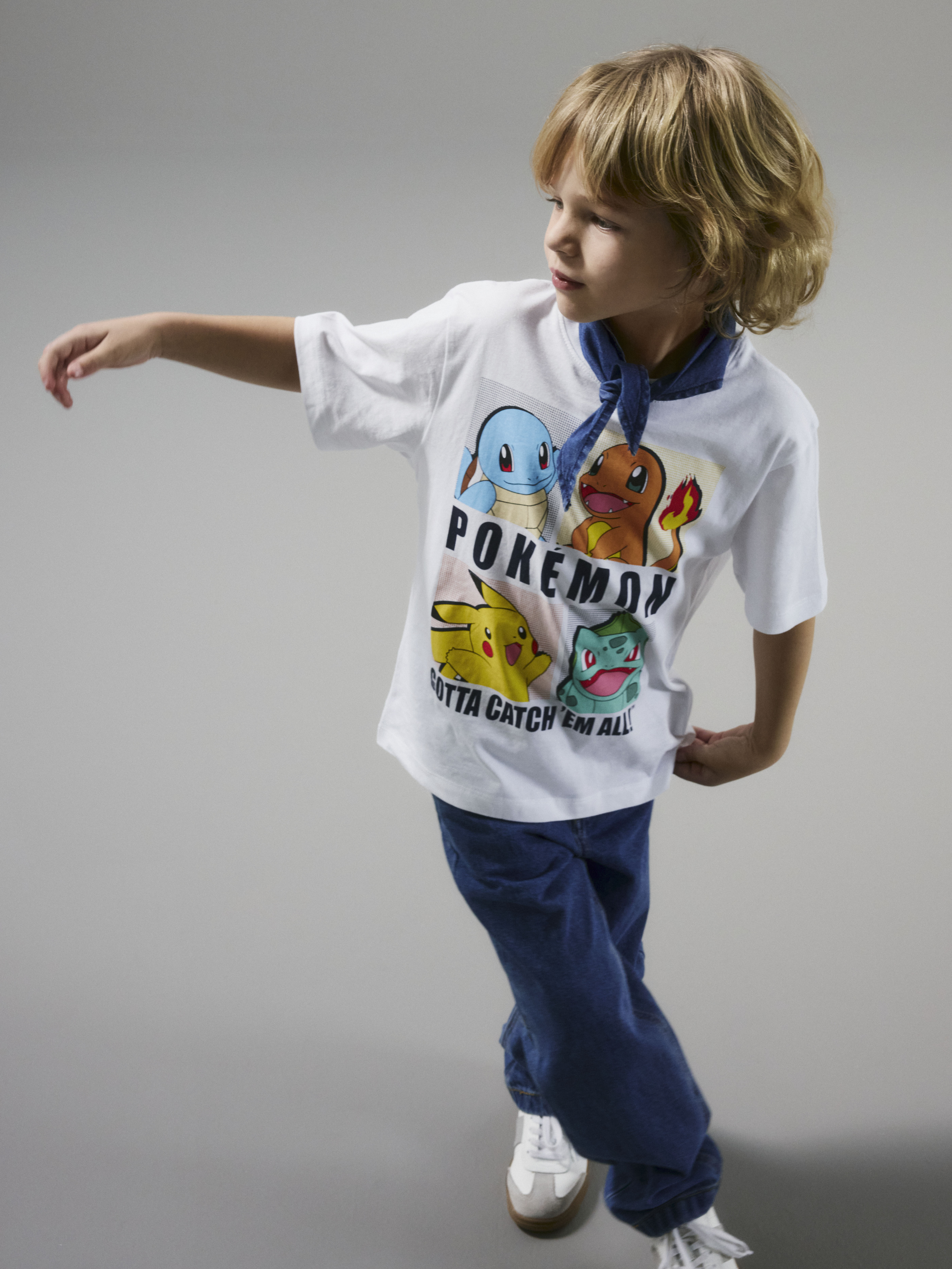 Thumbnail - Name It T-Shirt "NKMDAZZ – Shirt mit Pokémon-Print und Rundhalsausschnitt" bedruckt, casual, regular fit, Jersey, Rundha...