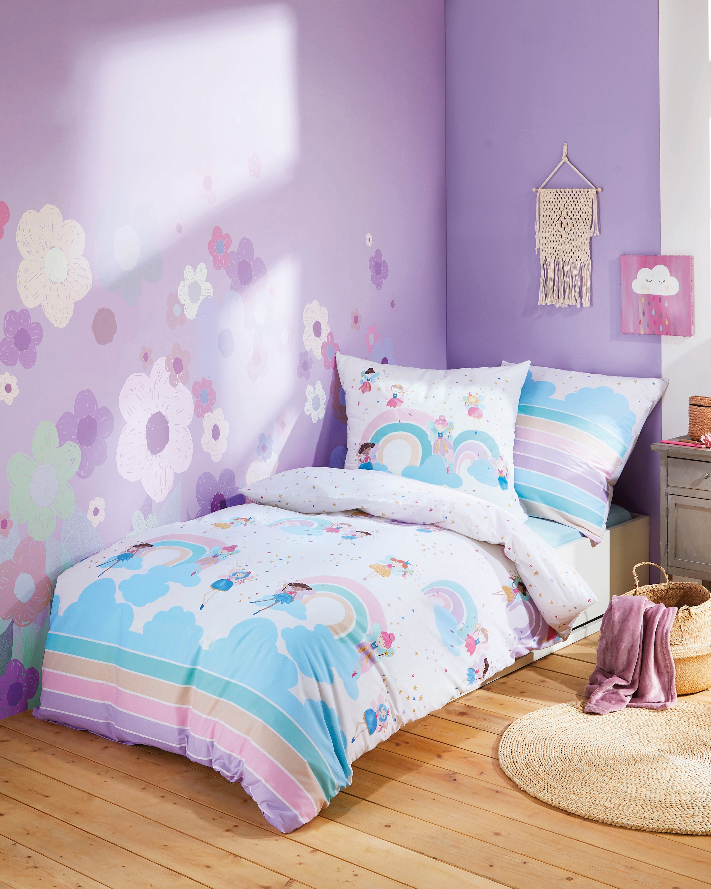 Kaeppel Kinderbettwäsche "Rainbow Fairies" 2 Stk. tlg. Mit Feen günstig online kaufen