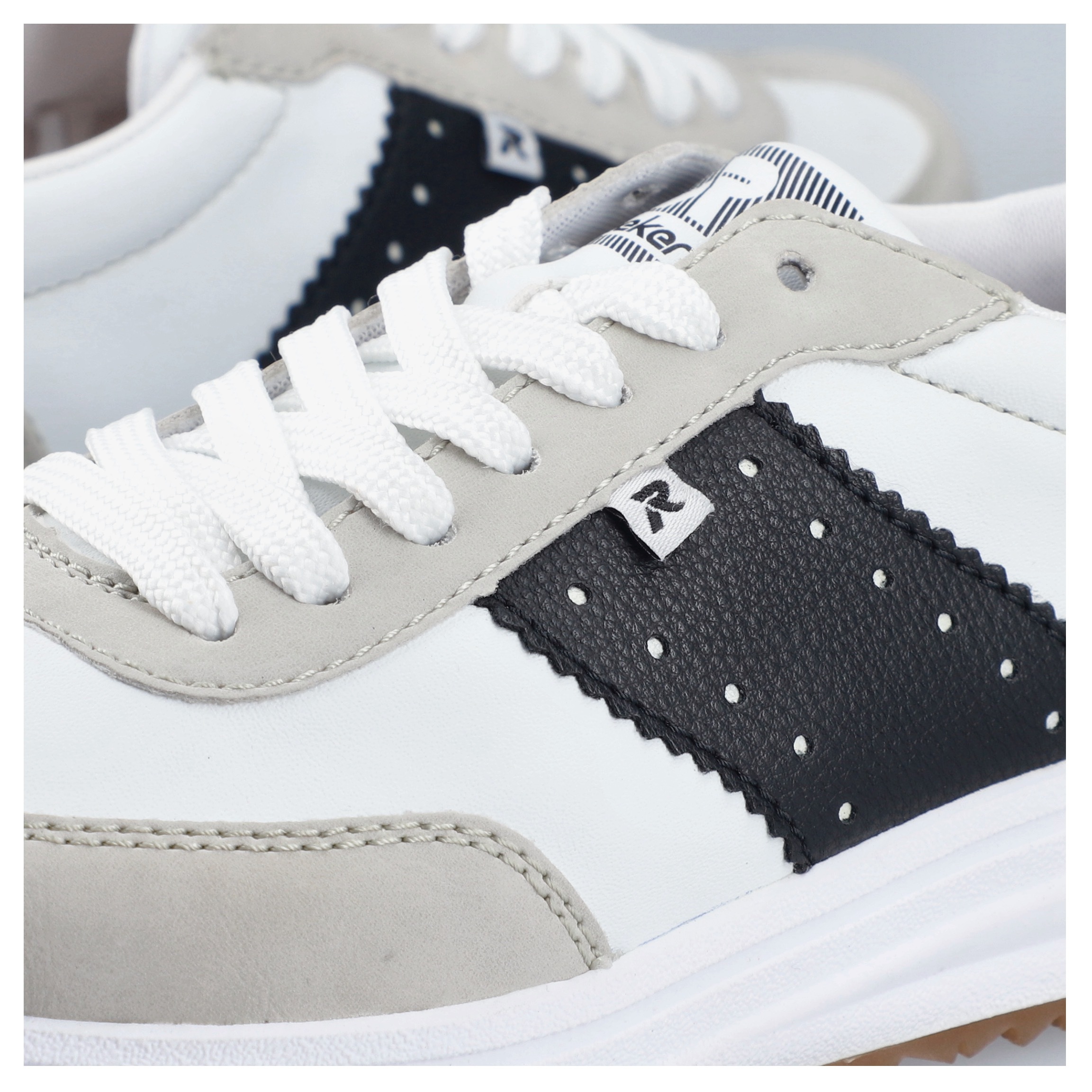 Thumbnail - Rieker Sneaker Schnürschuh, Halbschuh, Freizeitsneaker mit Kontrastbesätze