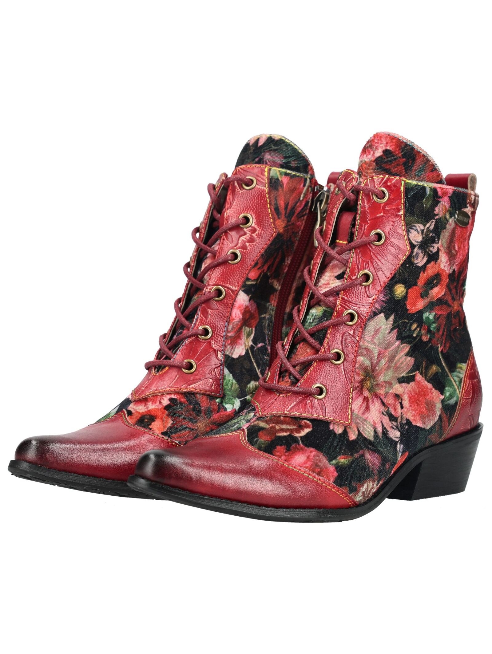 LAURA VITA Schnürstiefelette »LAURA VITA Stiefelette Leder/Textil«