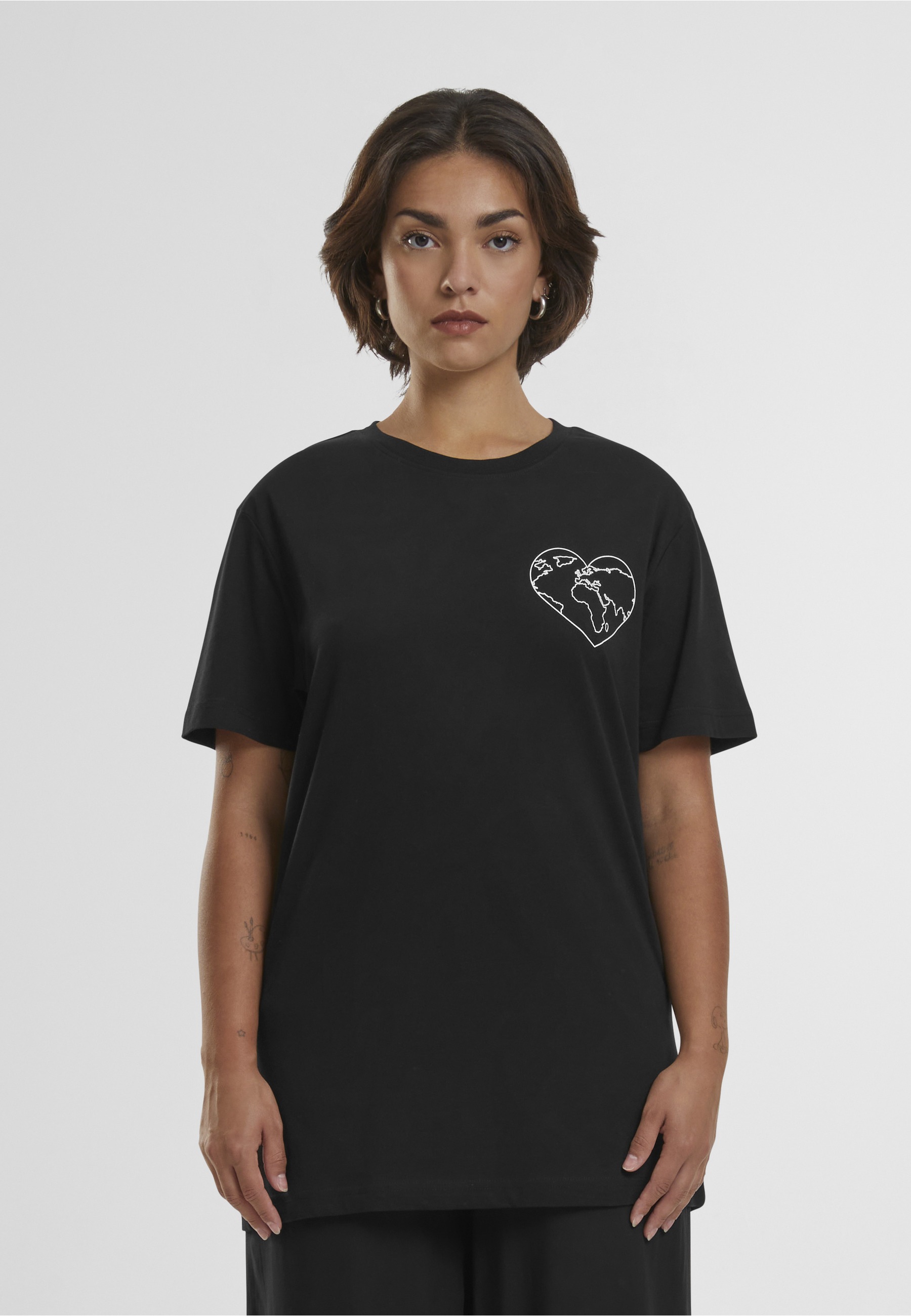 MisterTee T-Shirt »MisterTee Damen Ladies World Love Tee« 1 Stk.