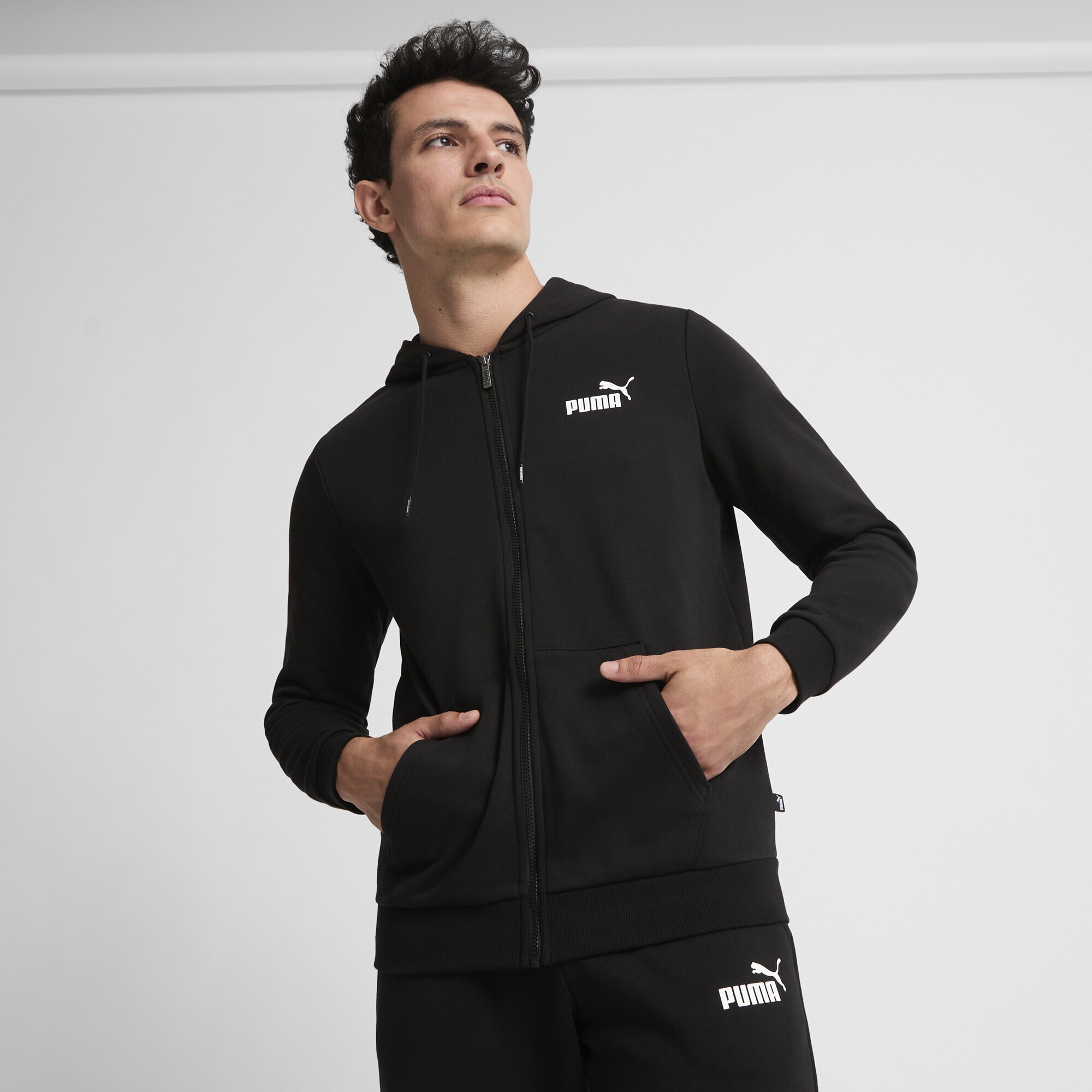 PUMA Sweatjacke "Essentials Small Logo Kapuzenjacke Herren" günstig online kaufen