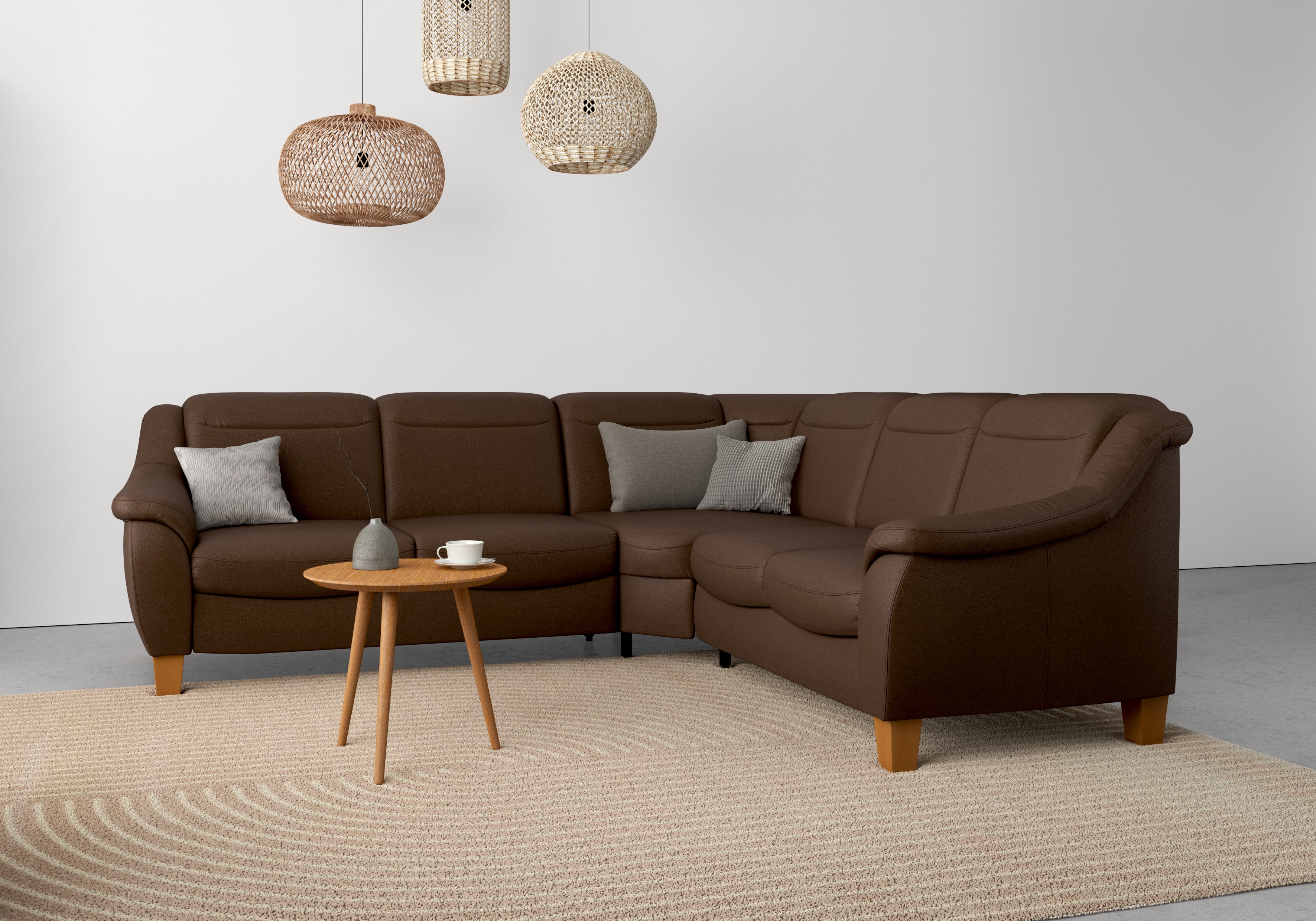 OTTO home Ecksofa "Caldera L-Form" Federkern, optional Kopfteilverstellung, Schlaffunktion & Bettkasten